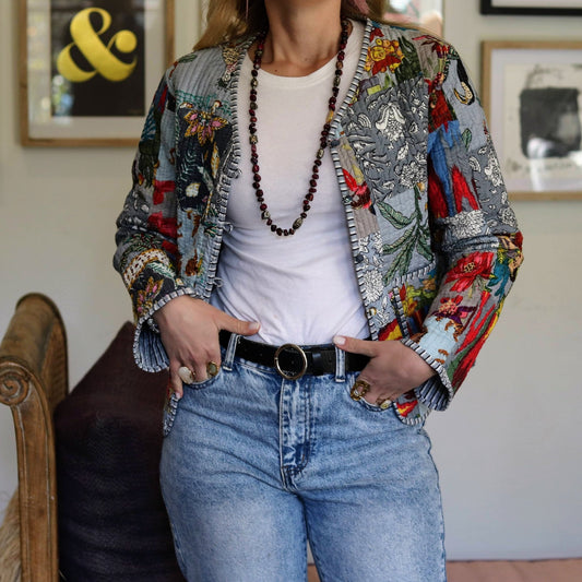 Stella Jacket In Steel - Handmade Jewellery - i am boho