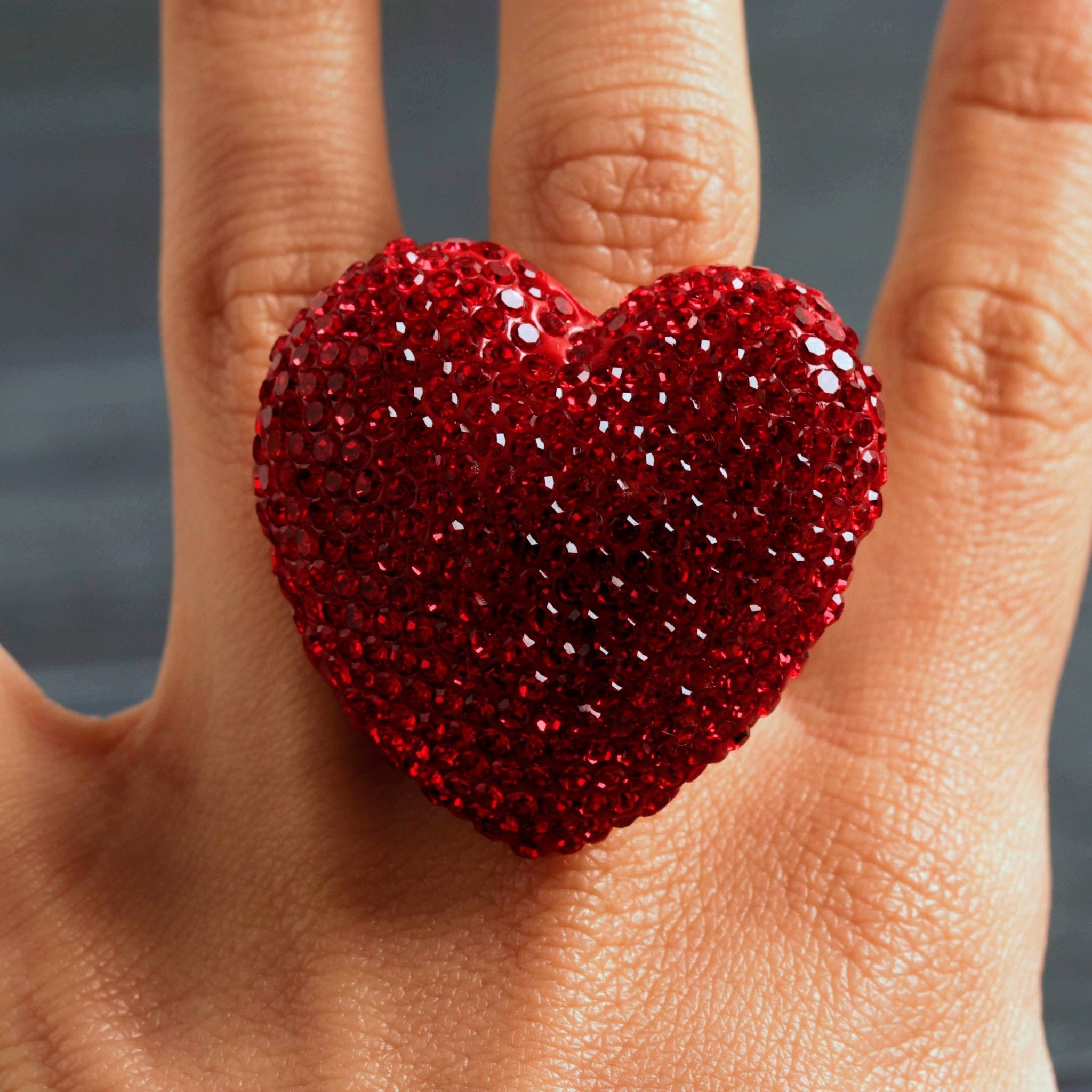 Big Heart Red- Handmade Jewellery - i am boho