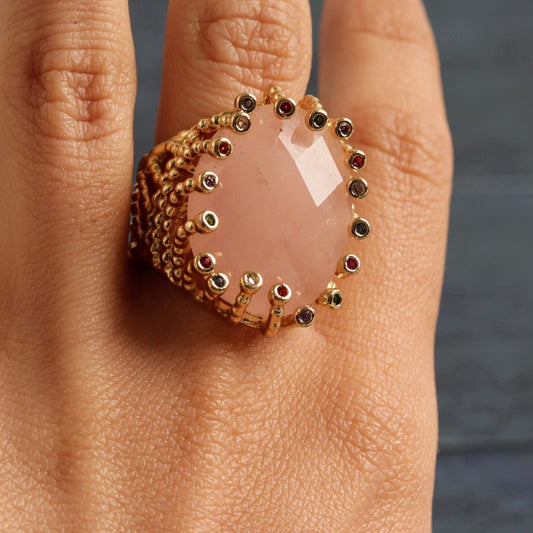 Peach Bloom- Handmade Jewellery - i am boho