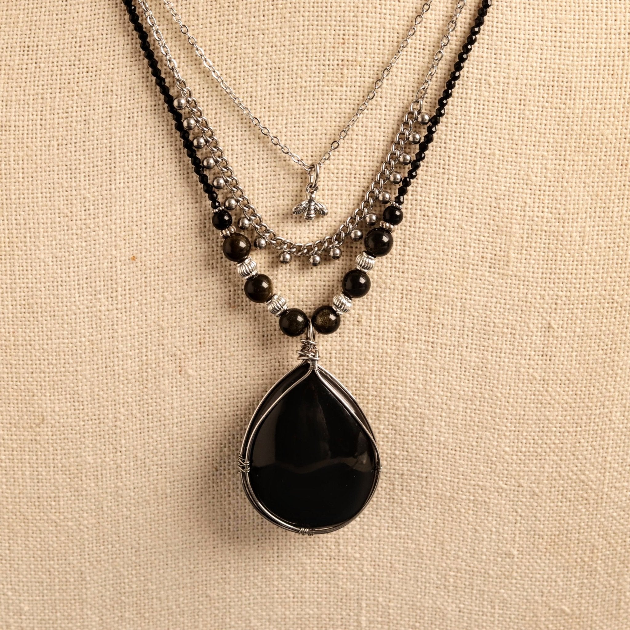 Obsidian Queen- Handmade Jewellery - i am boho