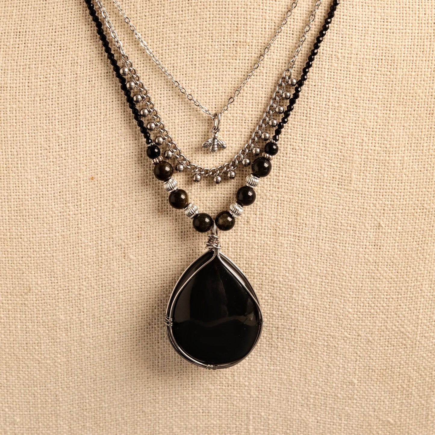Obsidian Queen- Handmade Jewellery - i am boho