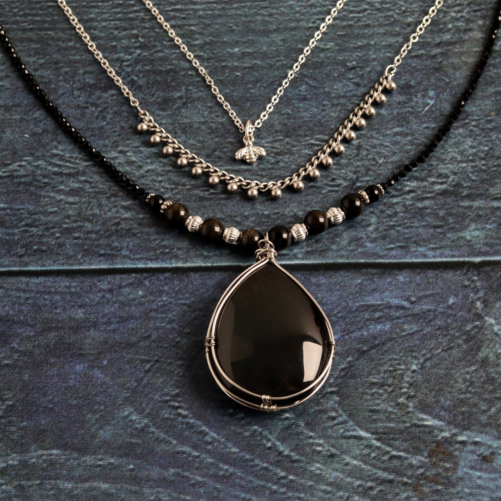 Obsidian Queen- Handmade Jewellery - i am boho