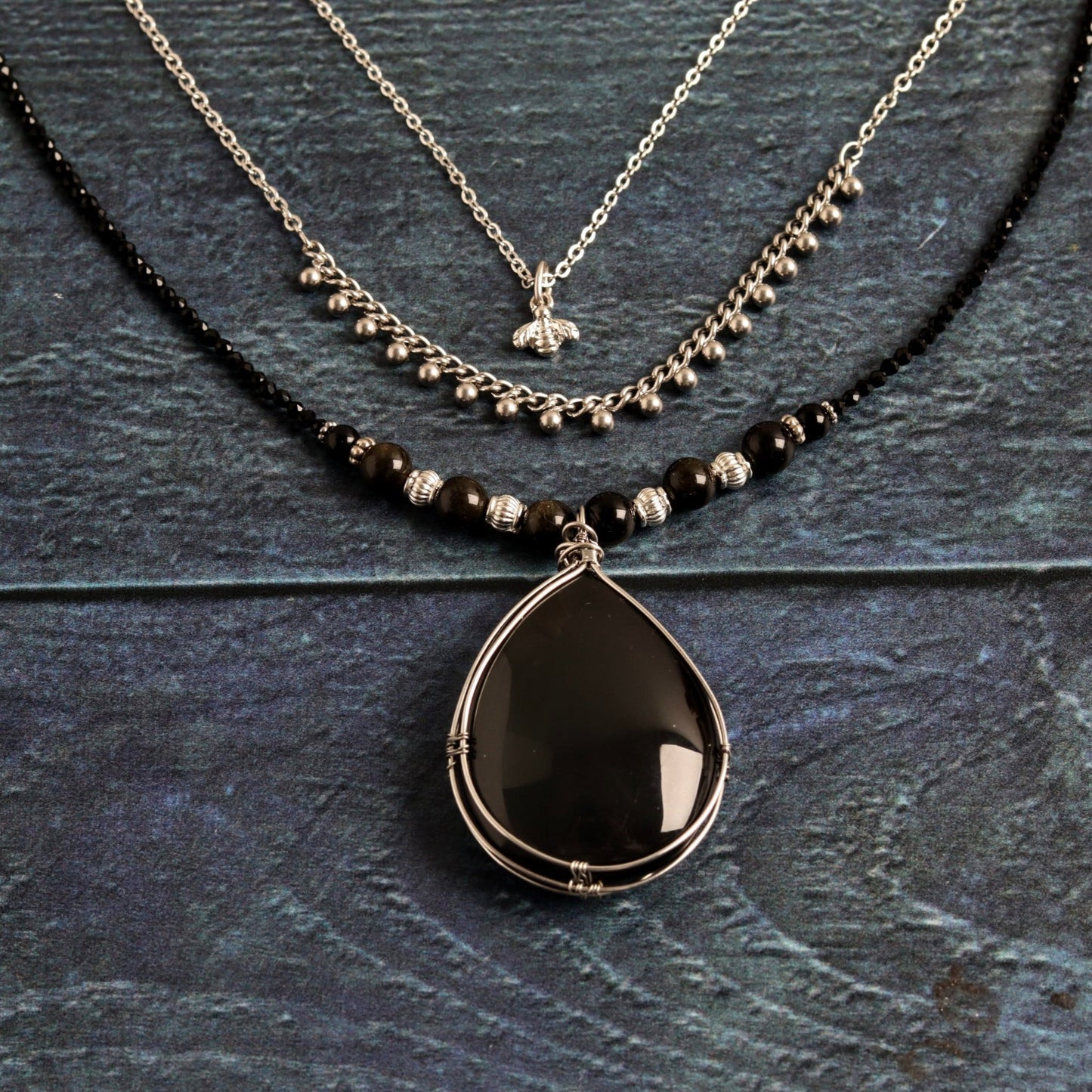 Obsidian Queen- Handmade Jewellery - i am boho