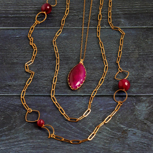 Pink & Gold- Handmade Jewellery - i am boho