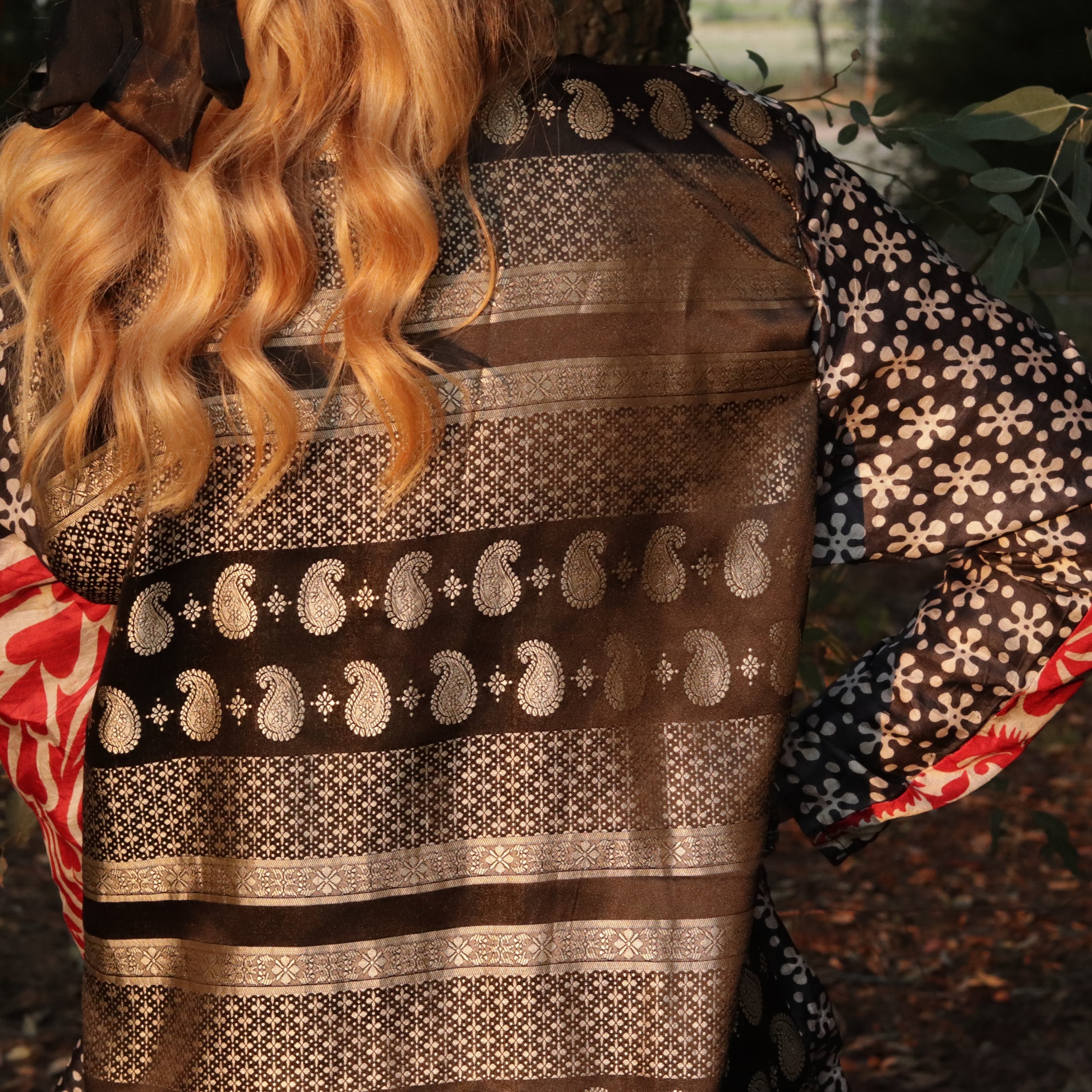 Snowflake & Paisley Silk Jacket
