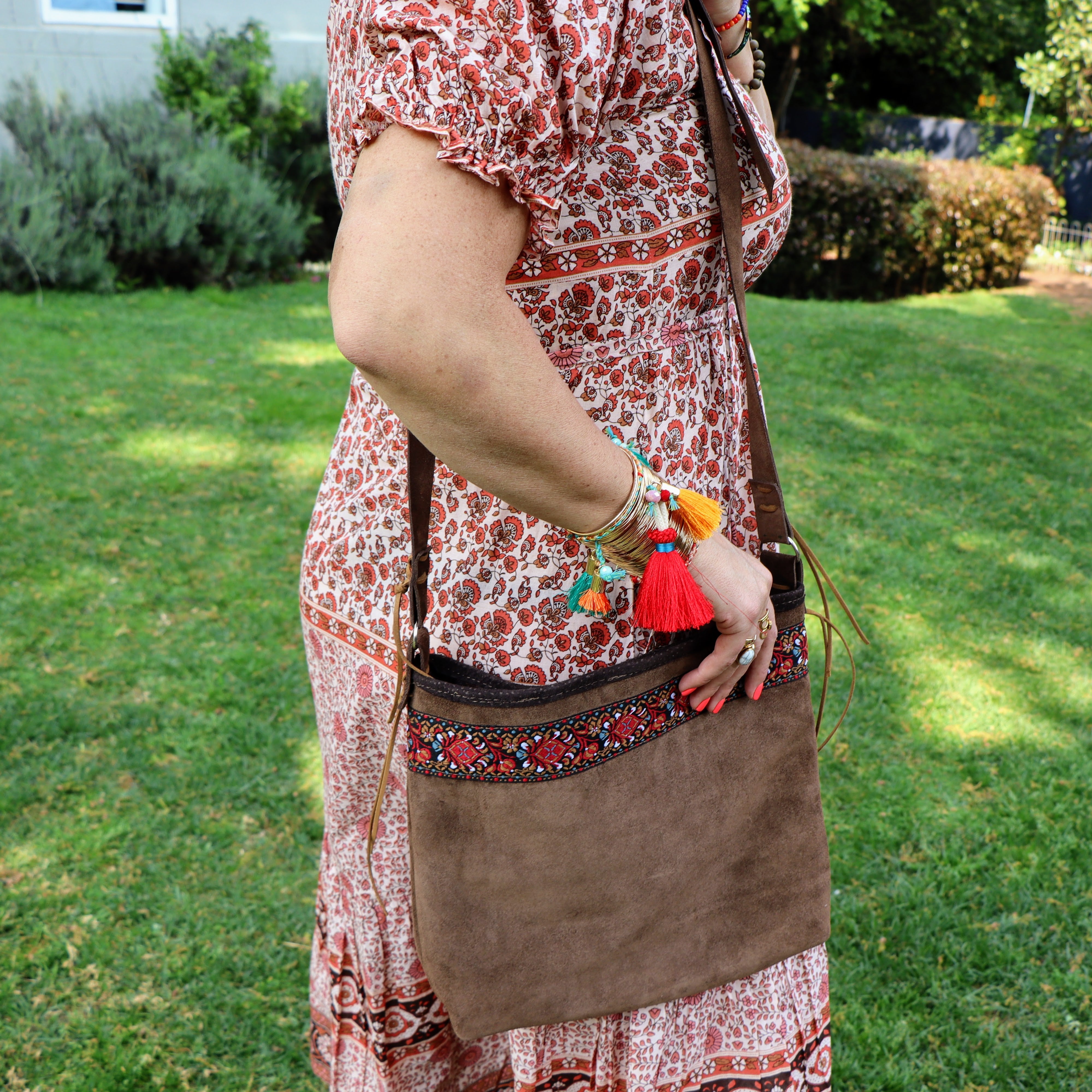 Solange's suede hobo bag