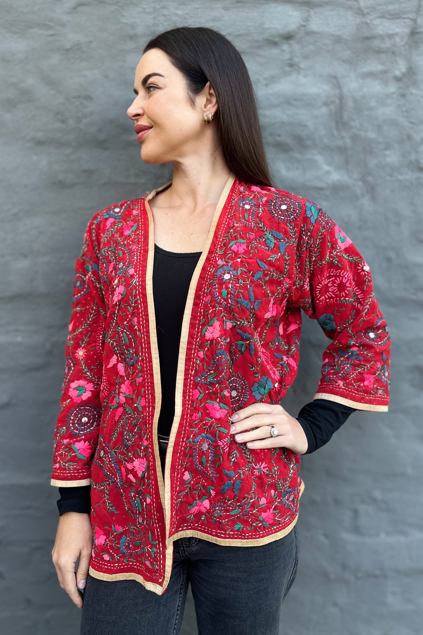 Phulkari Scarlet Paisley