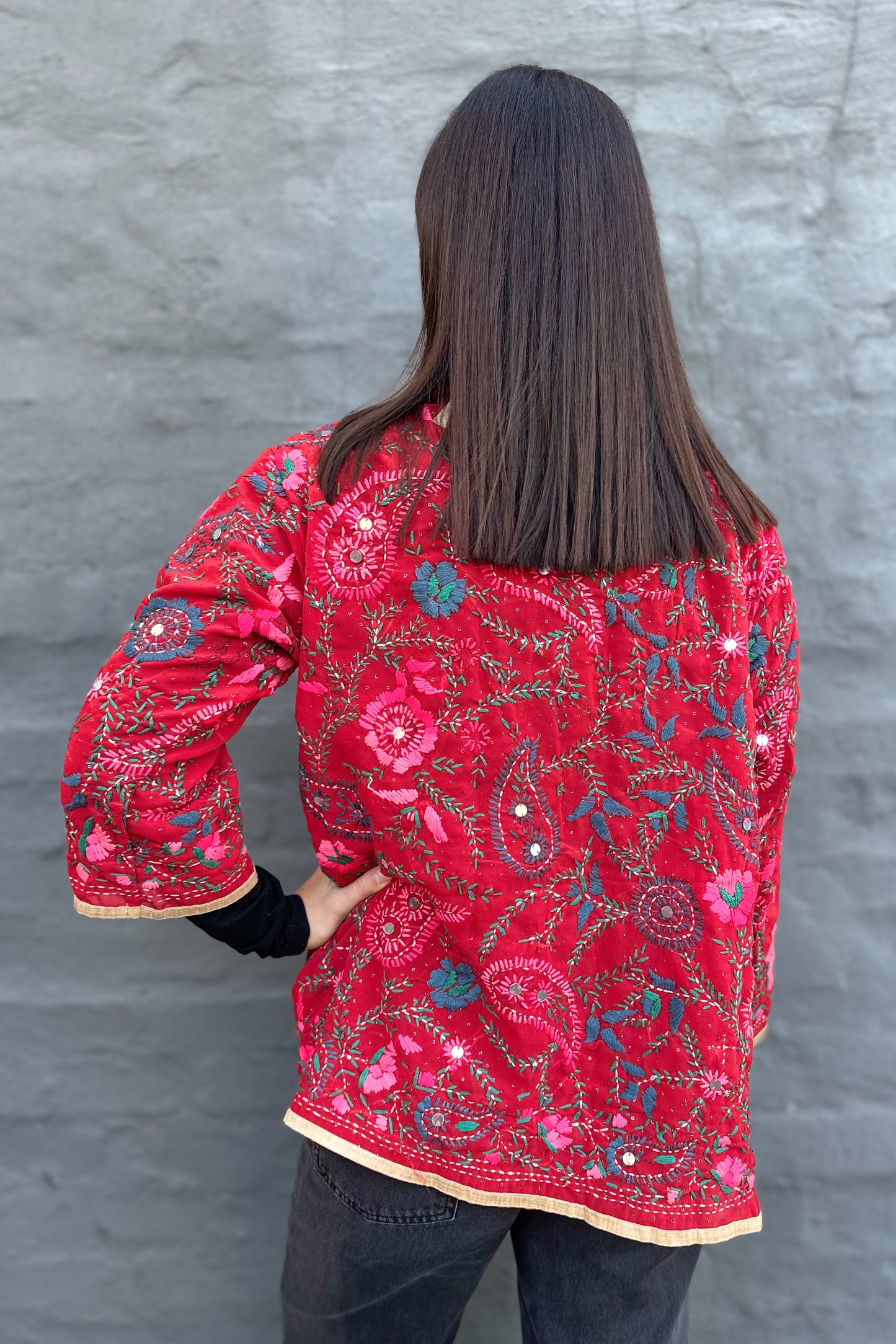Phulkari Scarlet Paisley