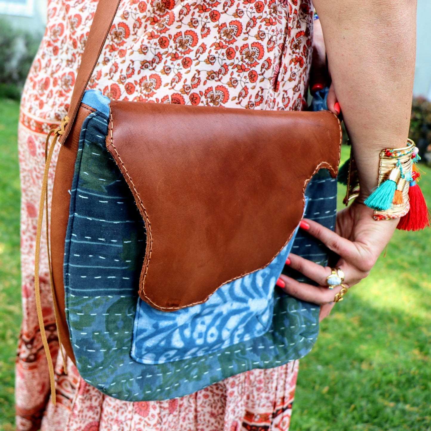 Lillo's leather laptop bag