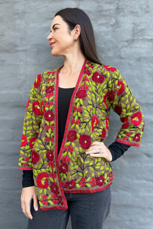 Phulkari Scarlet Ruby Rose