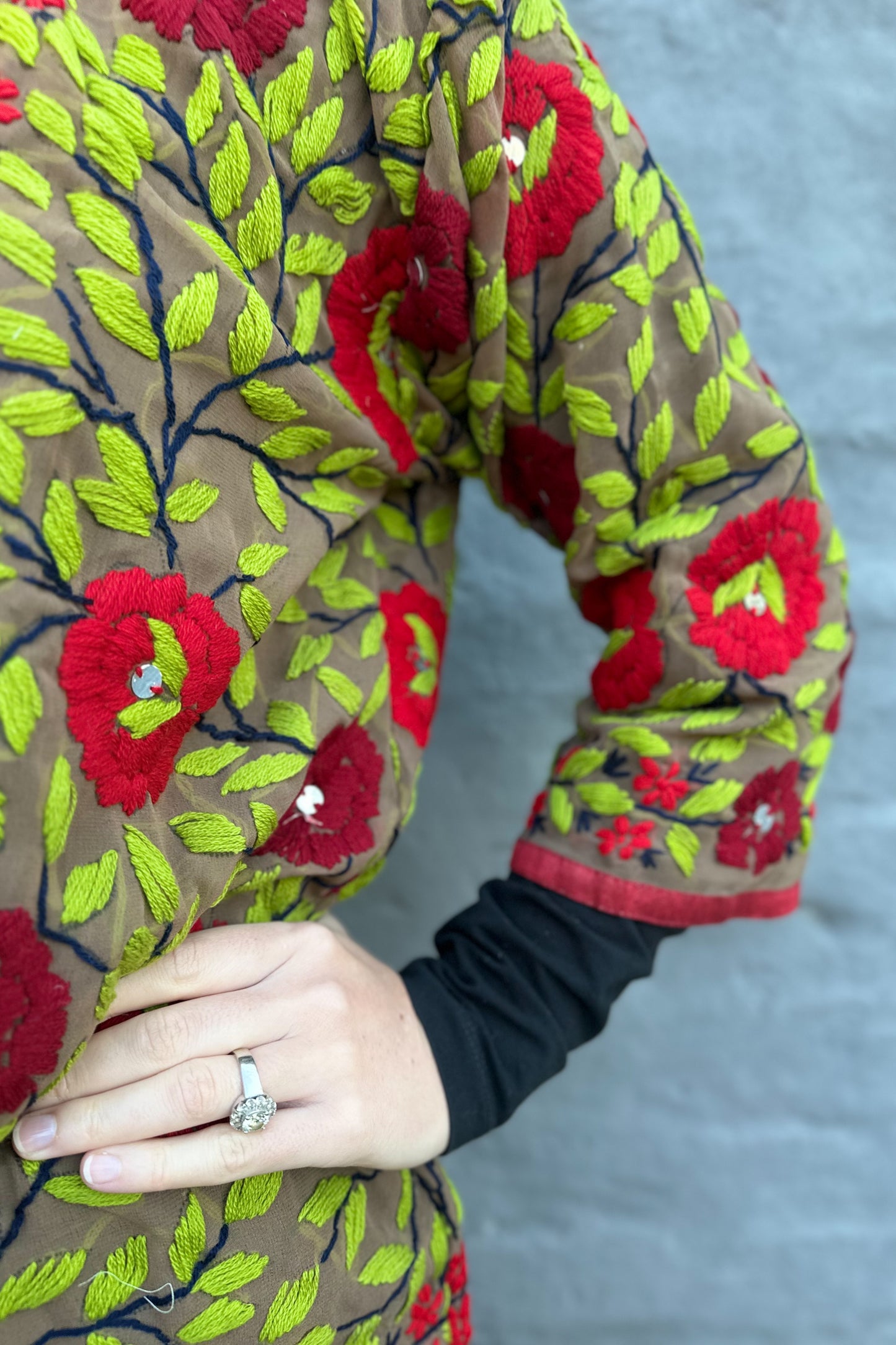 Phulkari Scarlet Ruby Rose