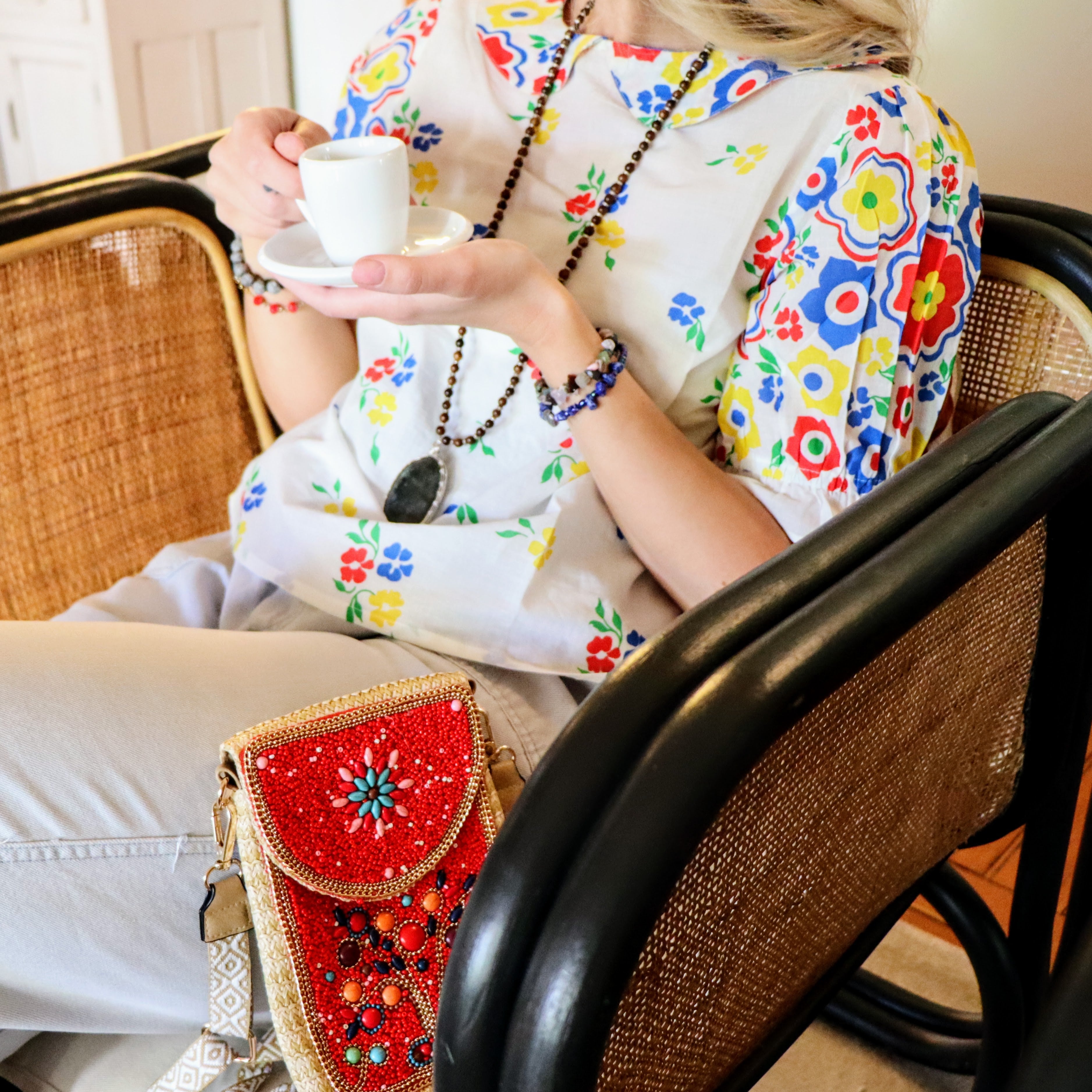 Chloe's crossbody bag in cherry