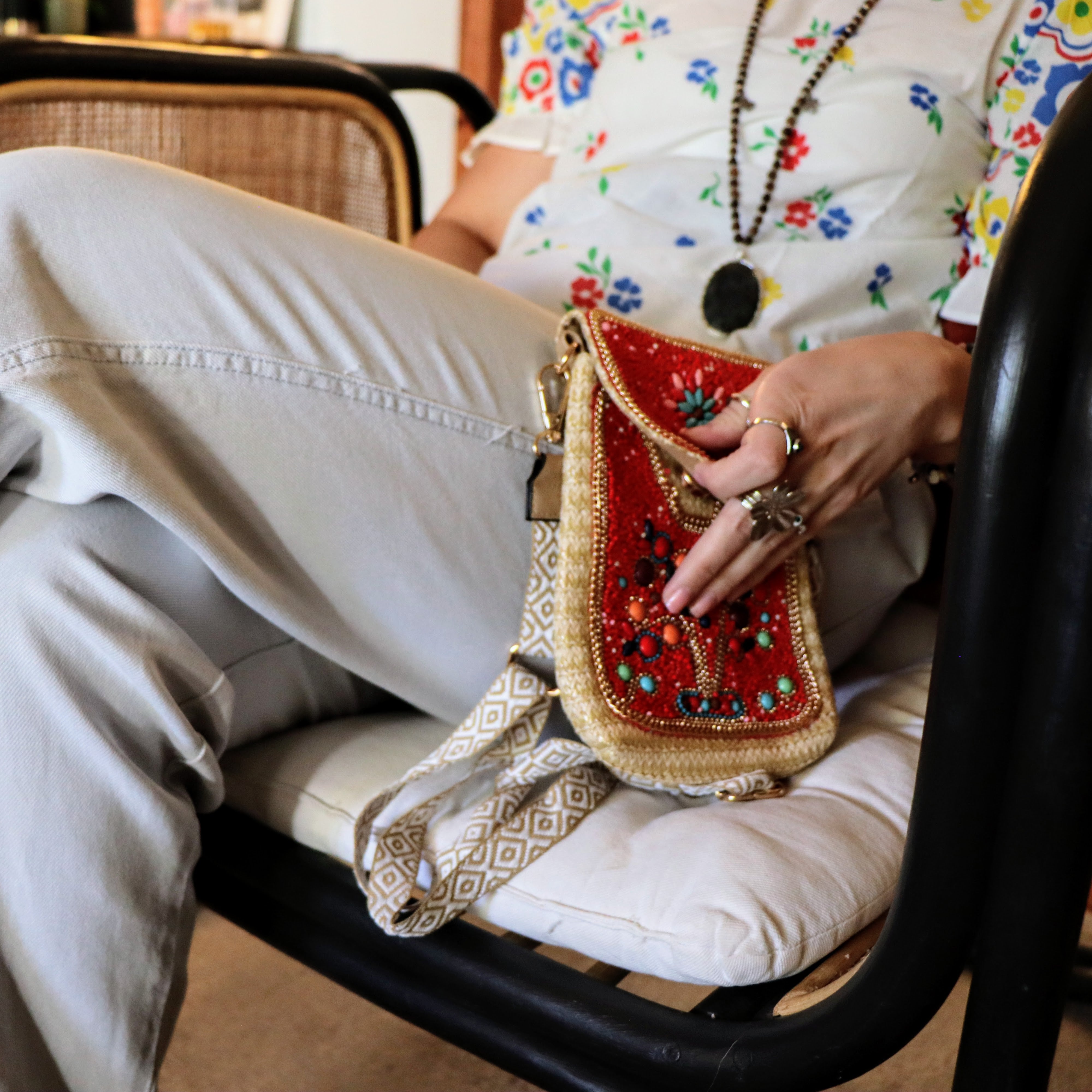 Chloe's crossbody bag in cherry