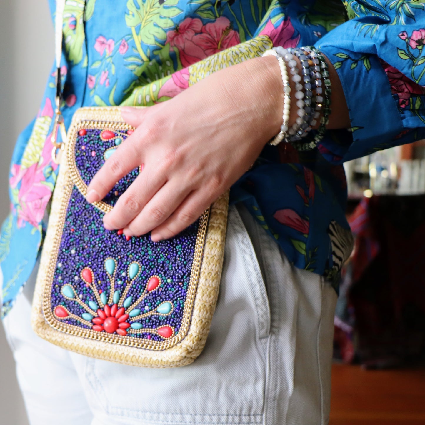 Chloe's crossbody bag in navy