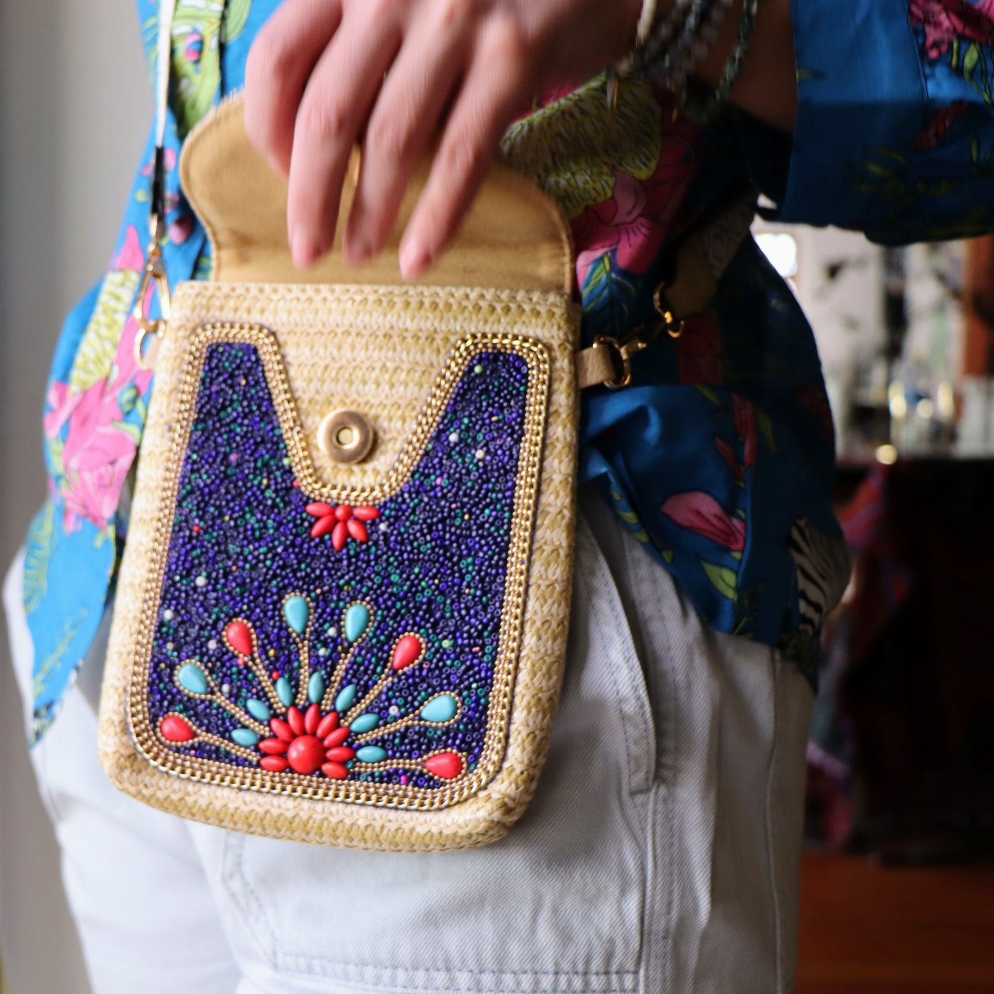 Chloe's crossbody bag in navy