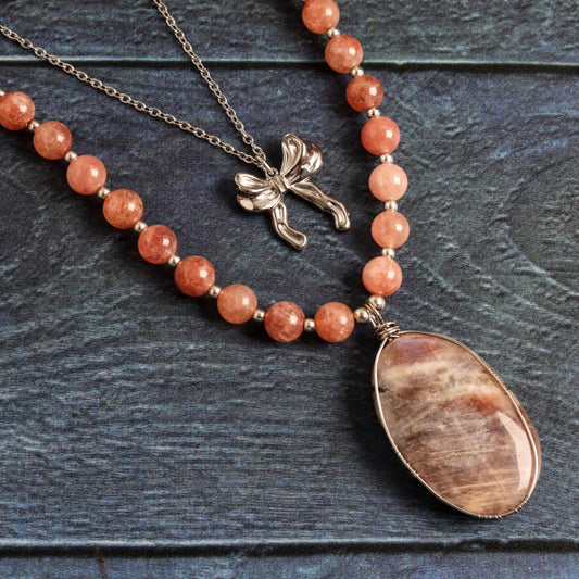 Peach moon- Handmade Jewellery - i am boho