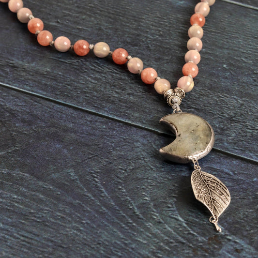 Moonlit leaf- Handmade Jewellery - i am boho