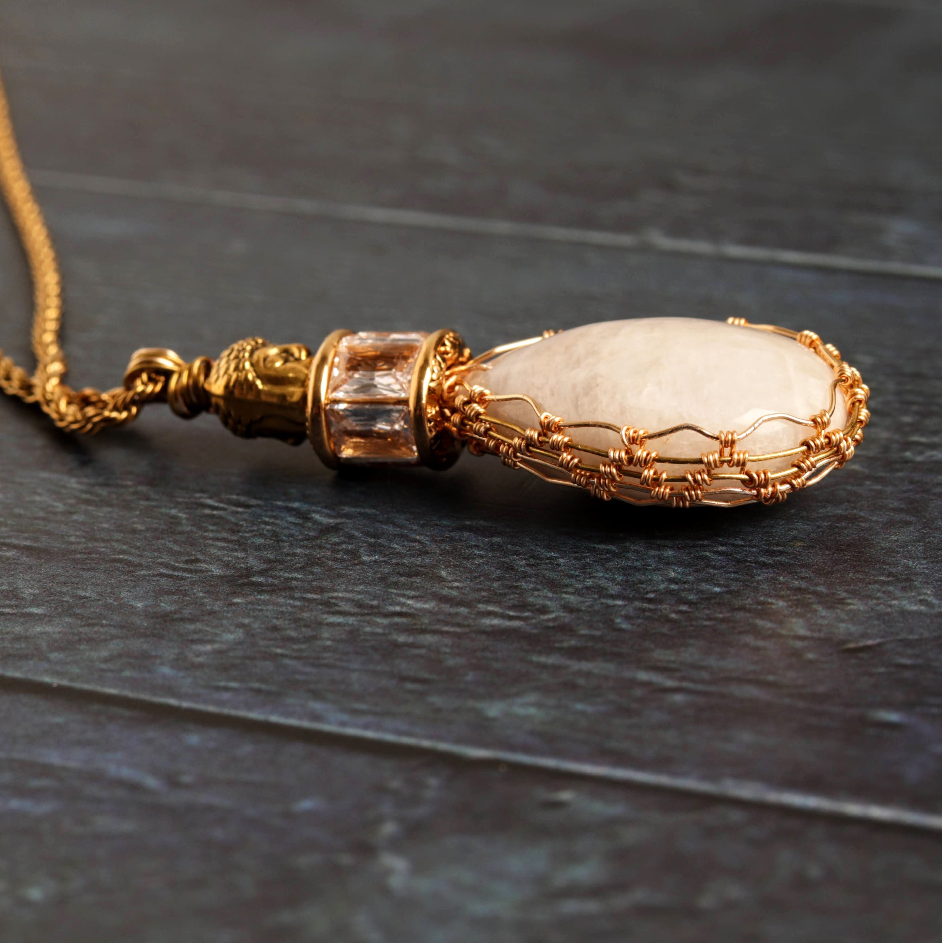 Buddha on moonstone