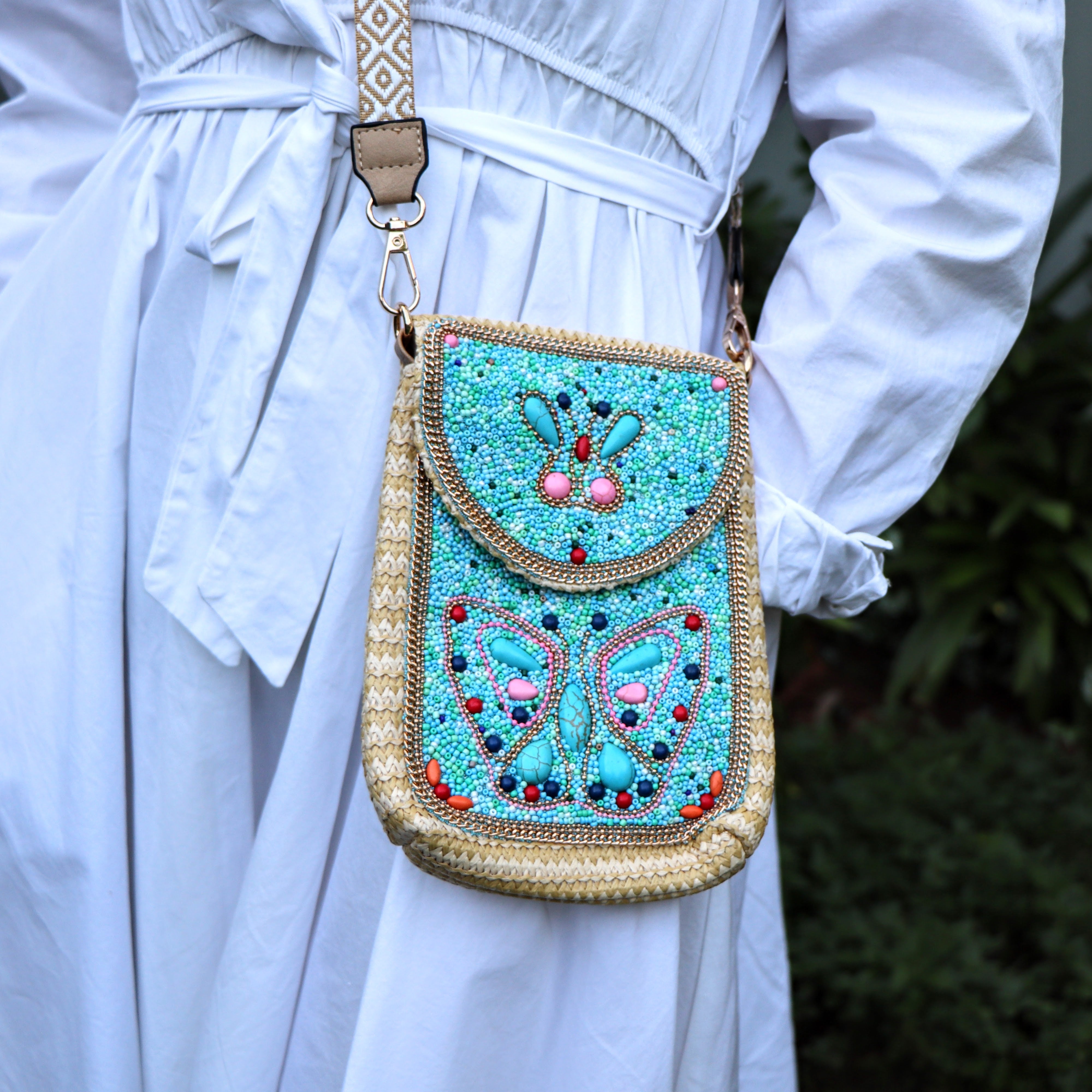 Chloe's crossbody bag in turquoise