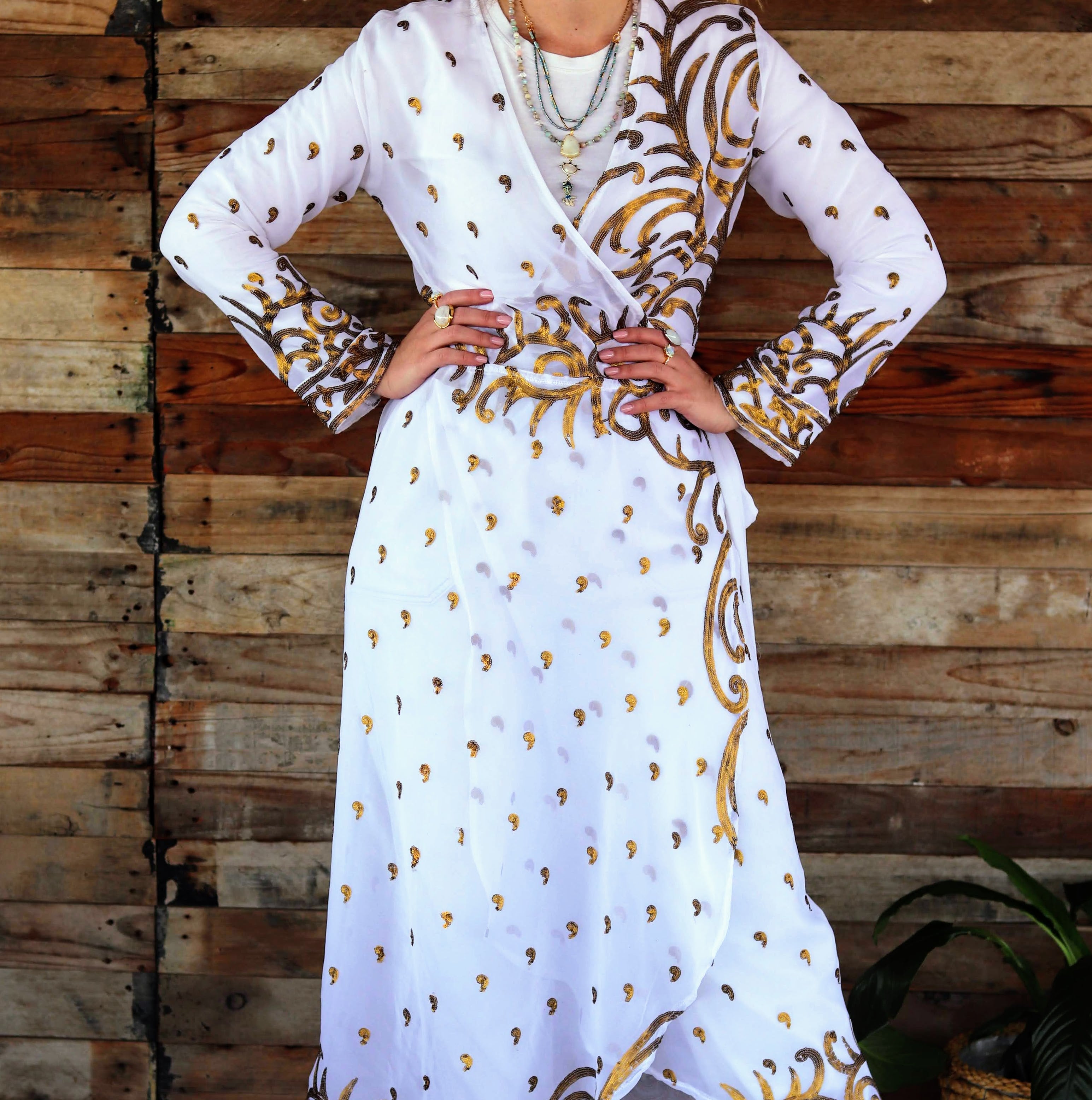Moonglow wrap dress