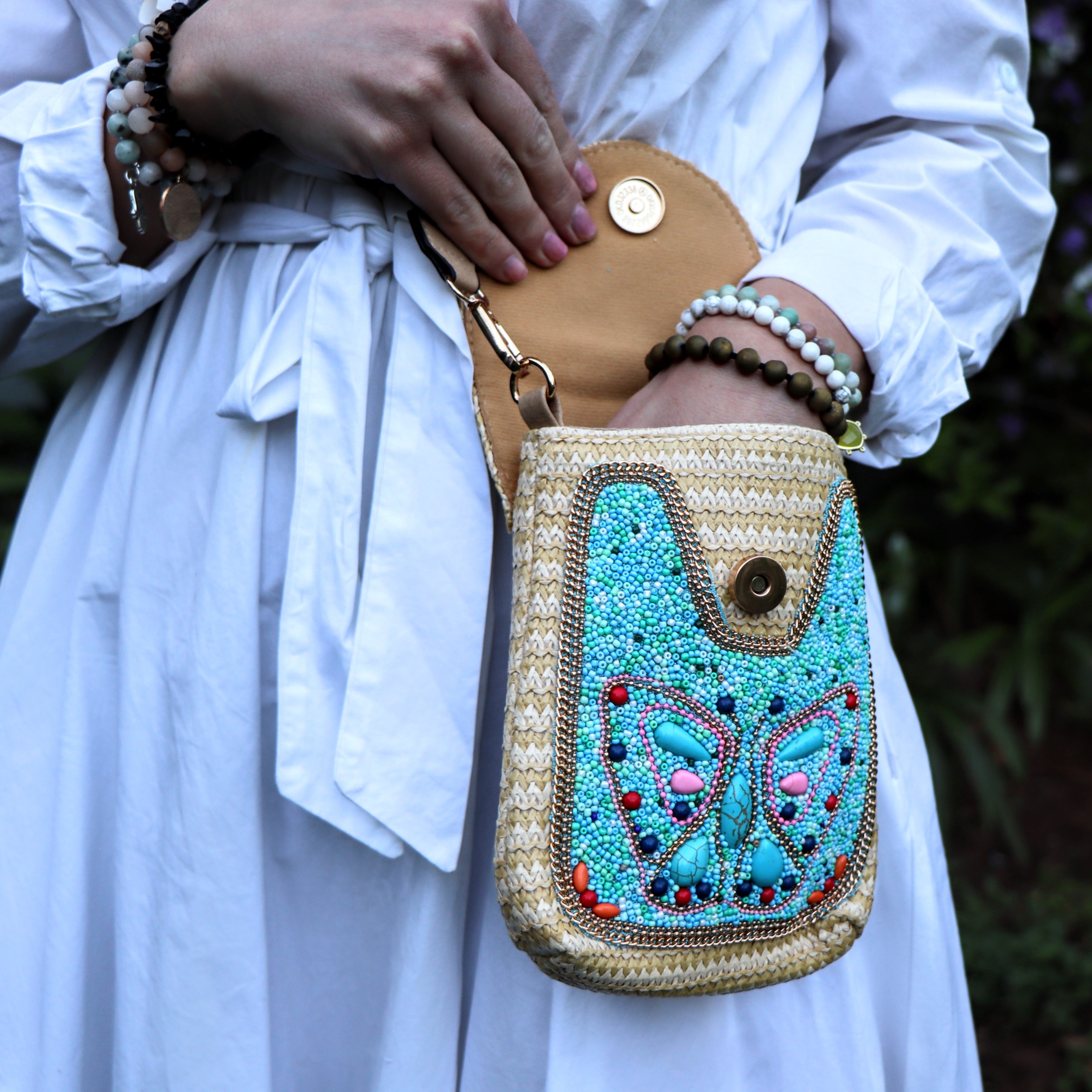 Chloe's crossbody bag in turquoise