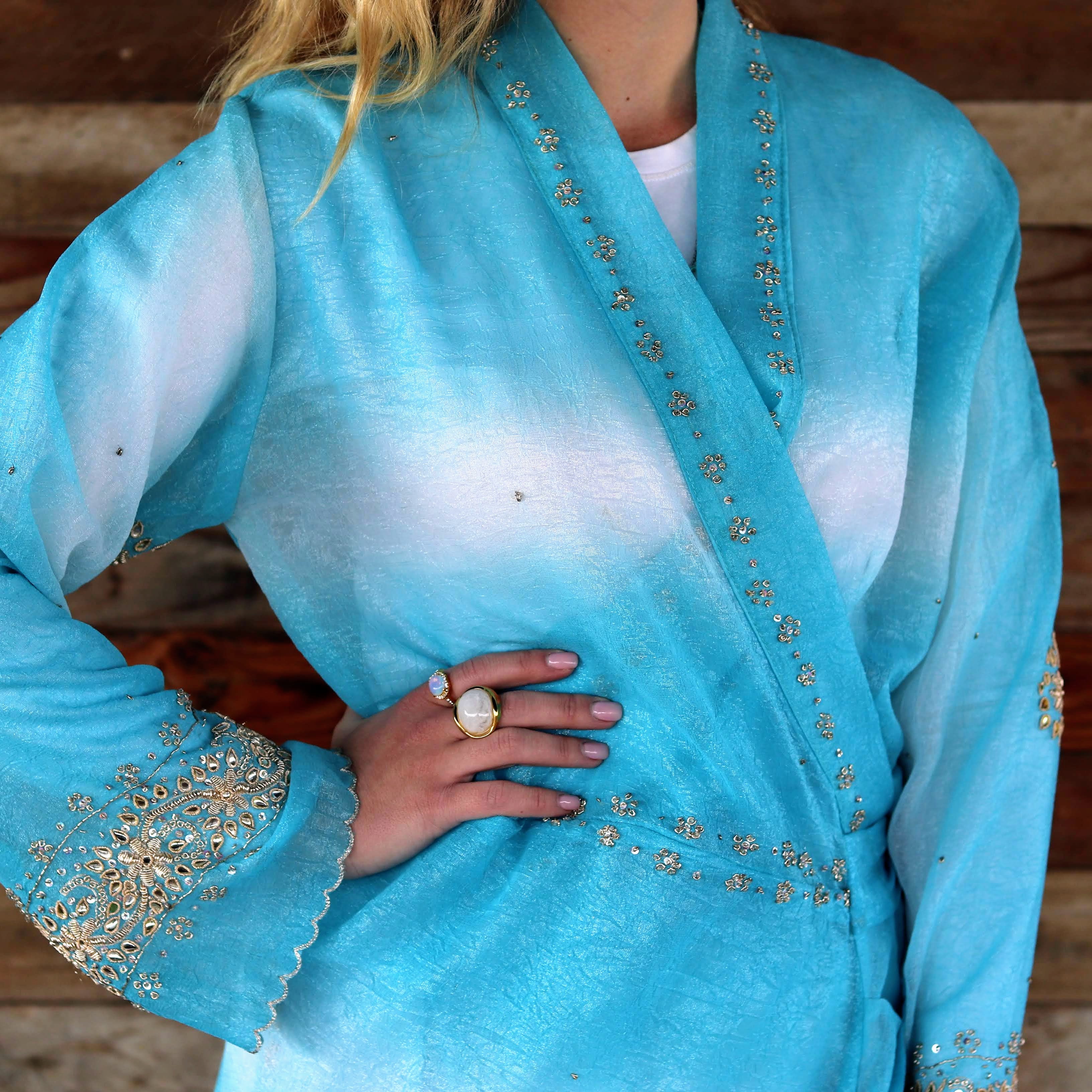 Tidal bloom wrap dress