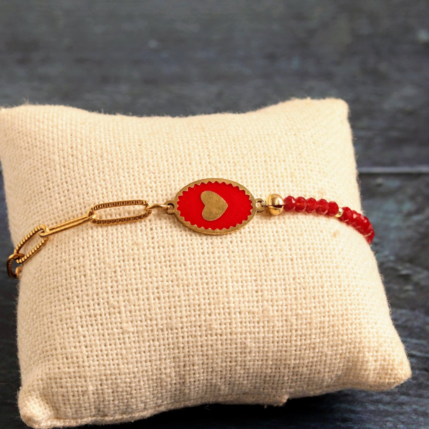 Little red heart- Handmade Jewellery - i am boho