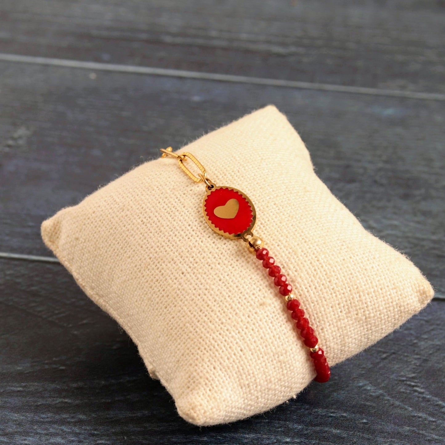 Little red heart- Handmade Jewellery - i am boho