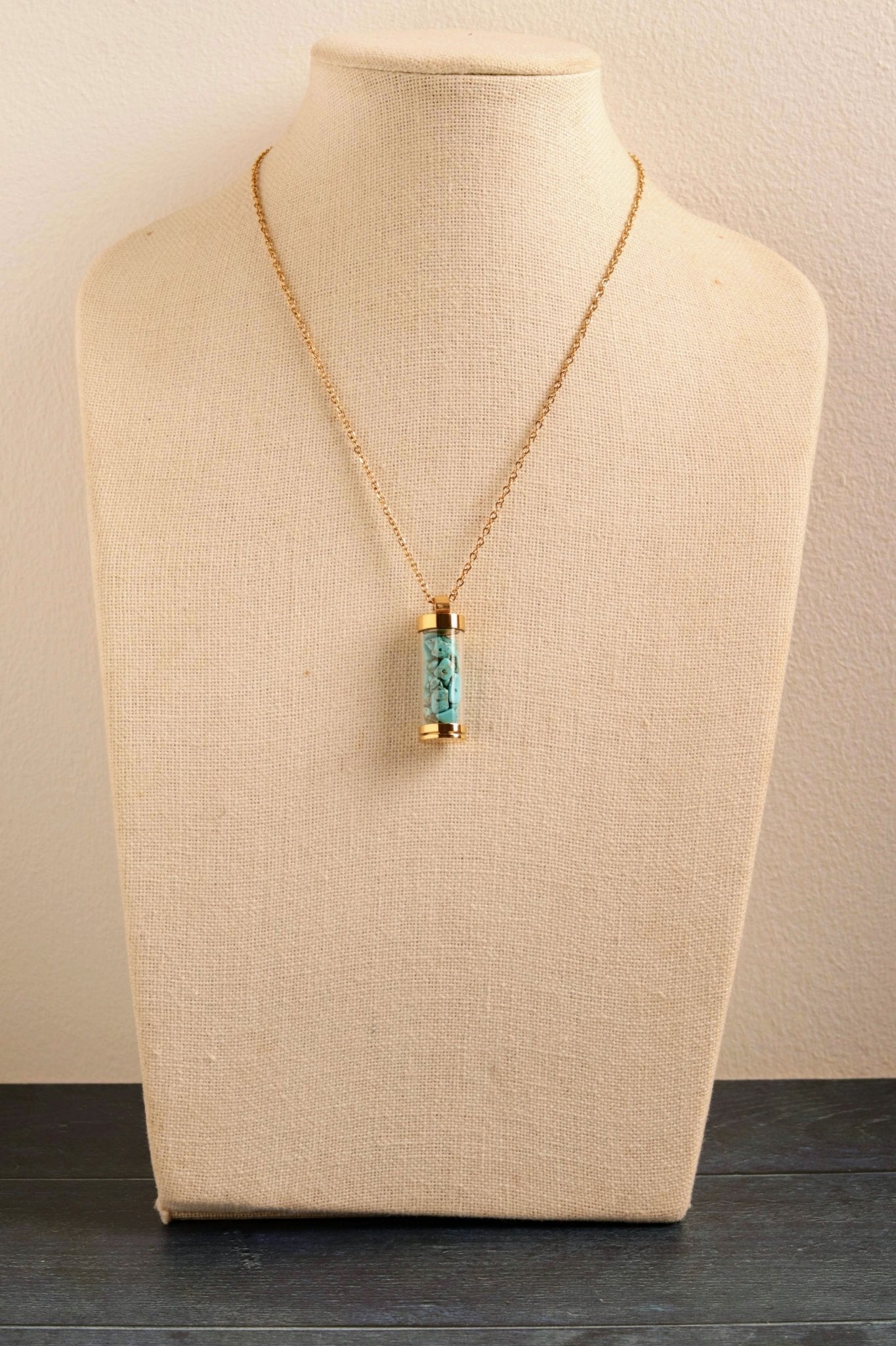 Turquoise Vial- Handmade Jewellery - i am boho