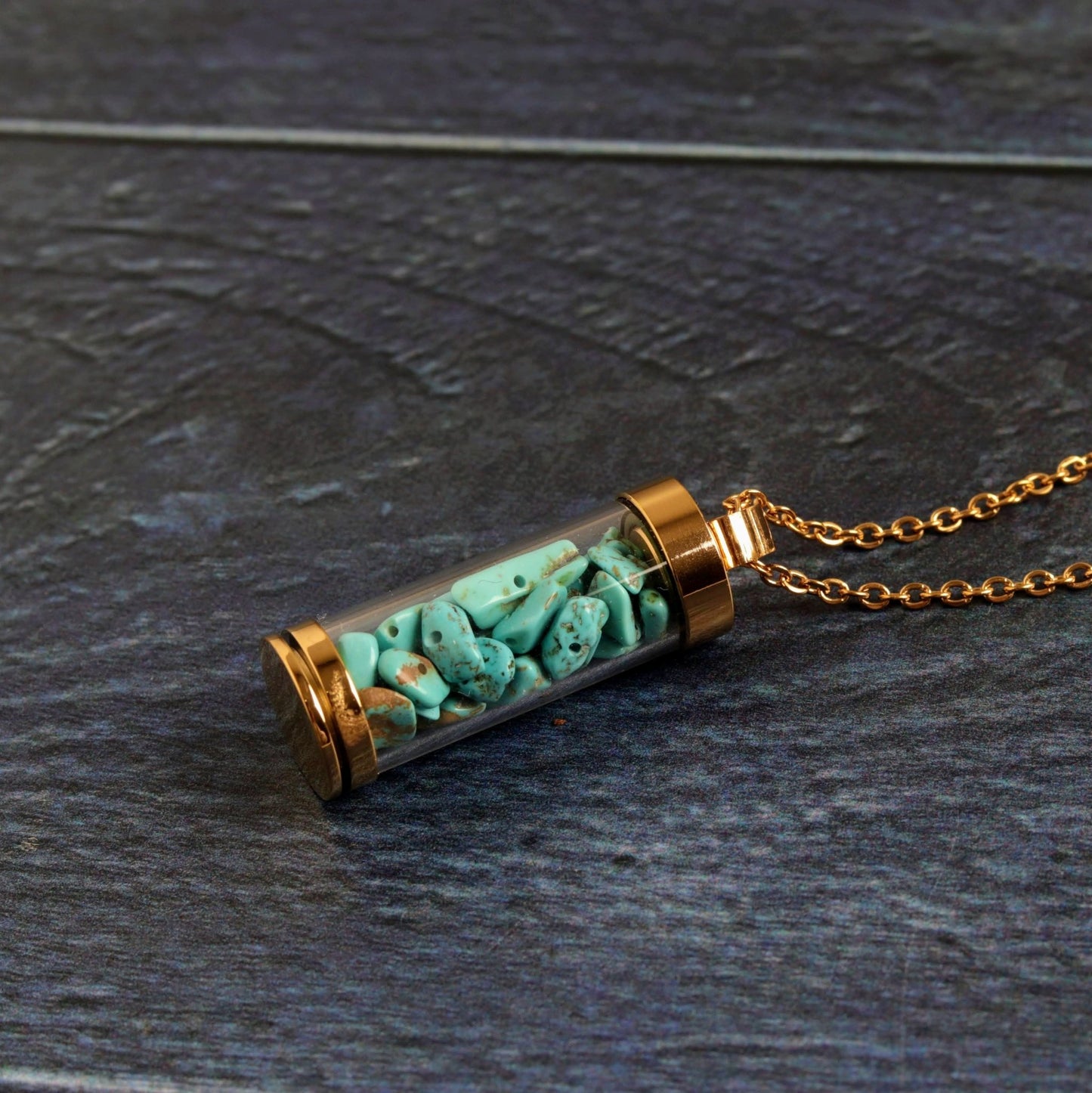 Turquoise Vial- Handmade Jewellery - i am boho