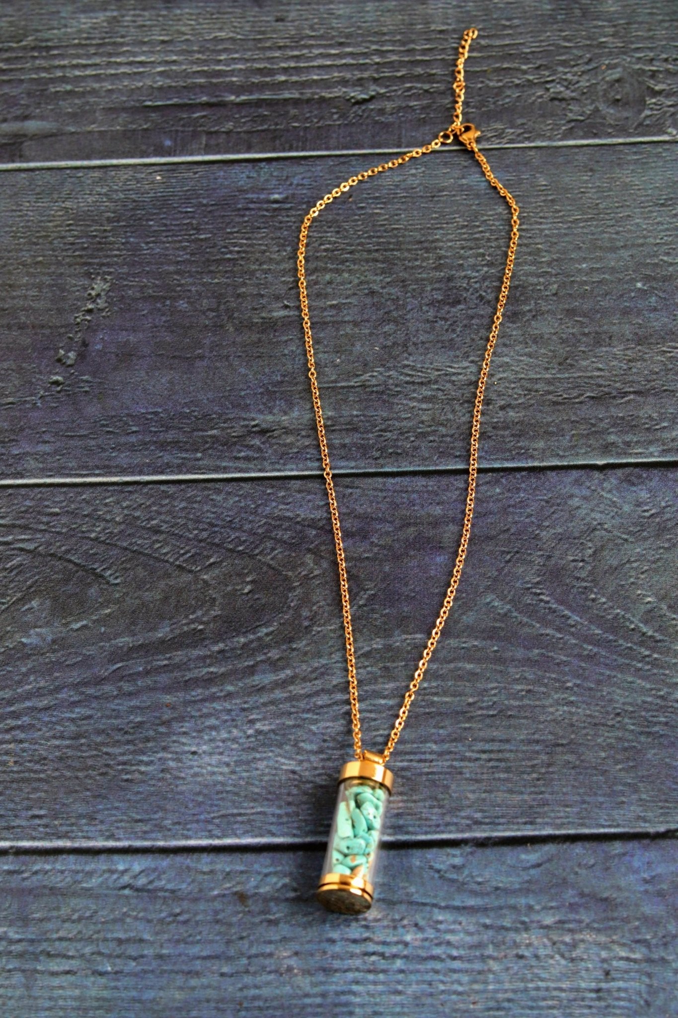 Turquoise Vial- Handmade Jewellery - i am boho