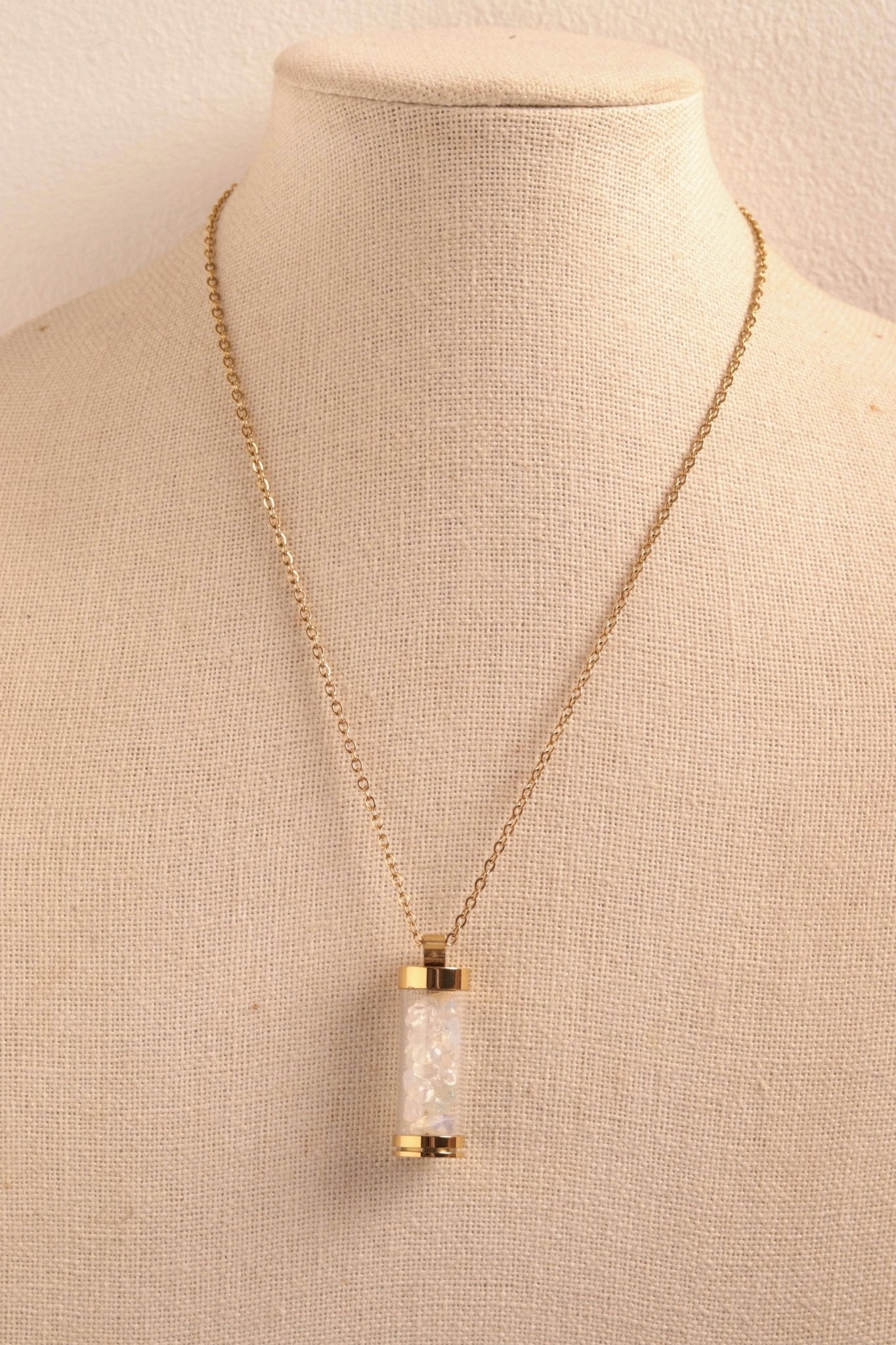 Moonstone Vial- Handmade Jewellery - i am boho