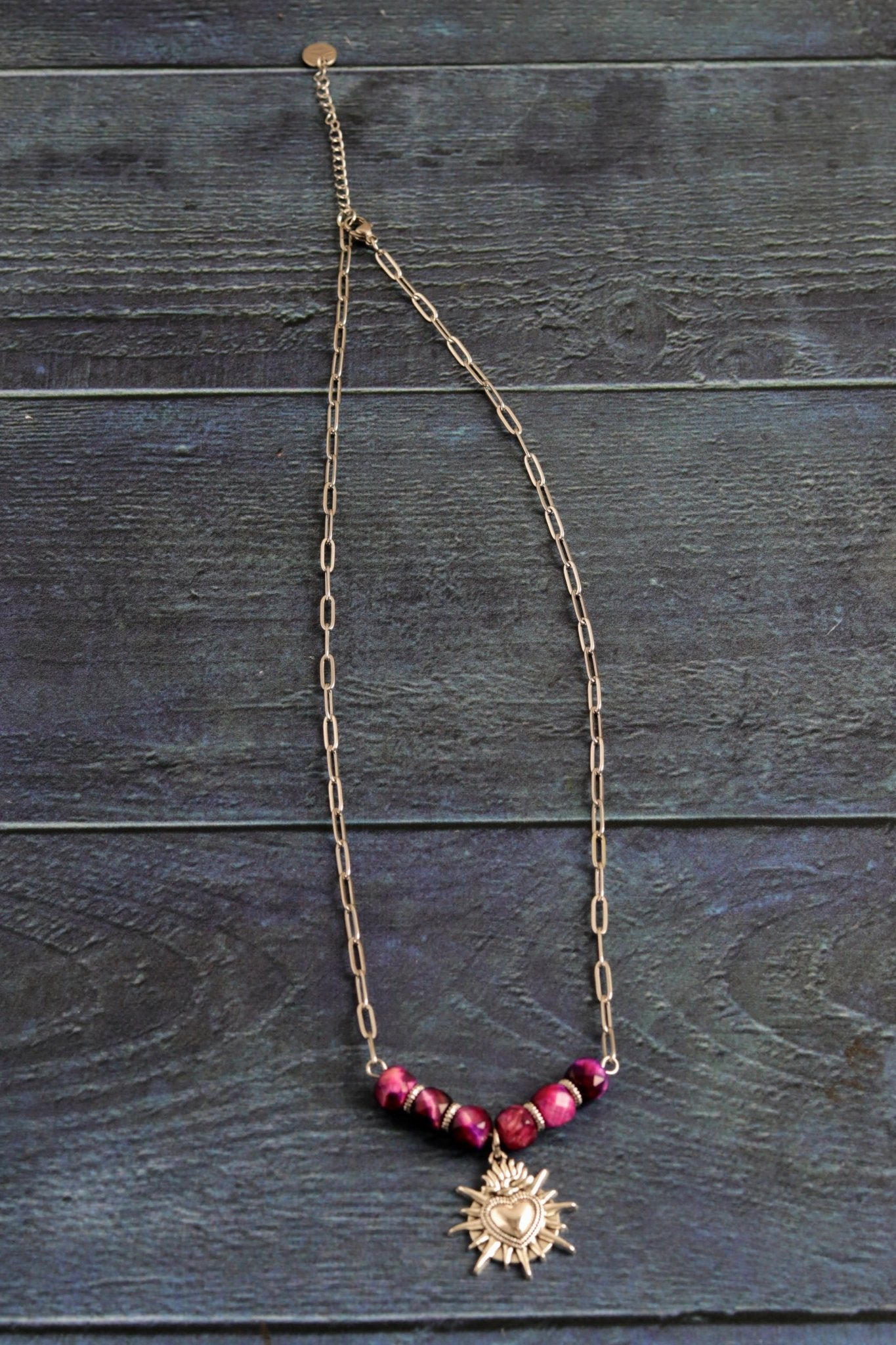 Magenta Tiger's Eye- Handmade Jewellery - i am boho
