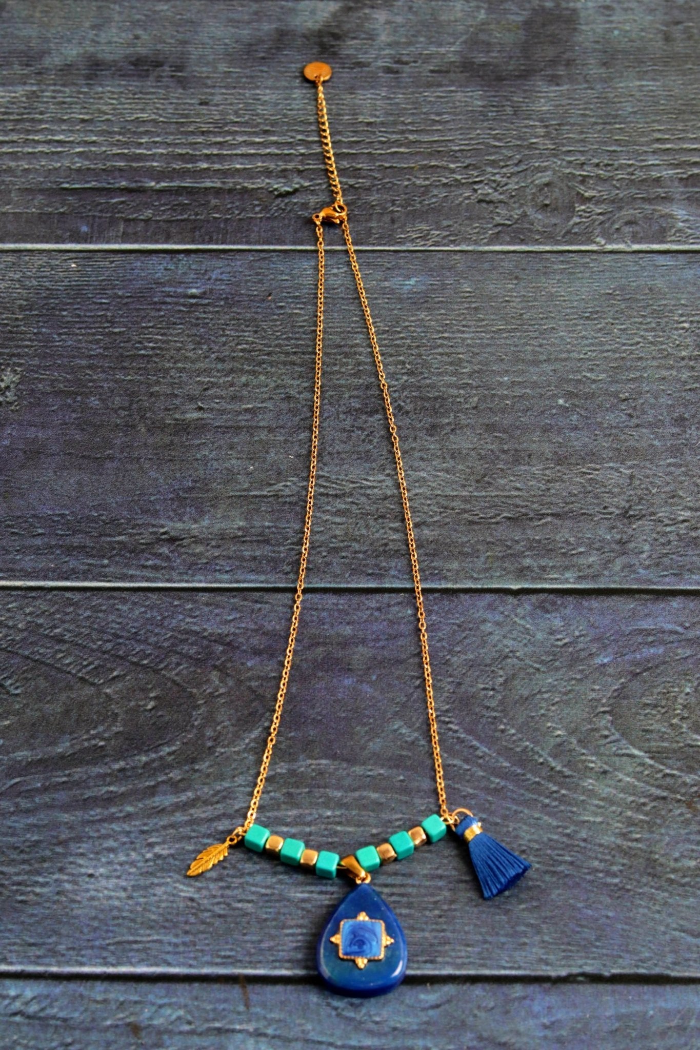 Turquoise & Tassel- Handmade Jewellery - i am boho