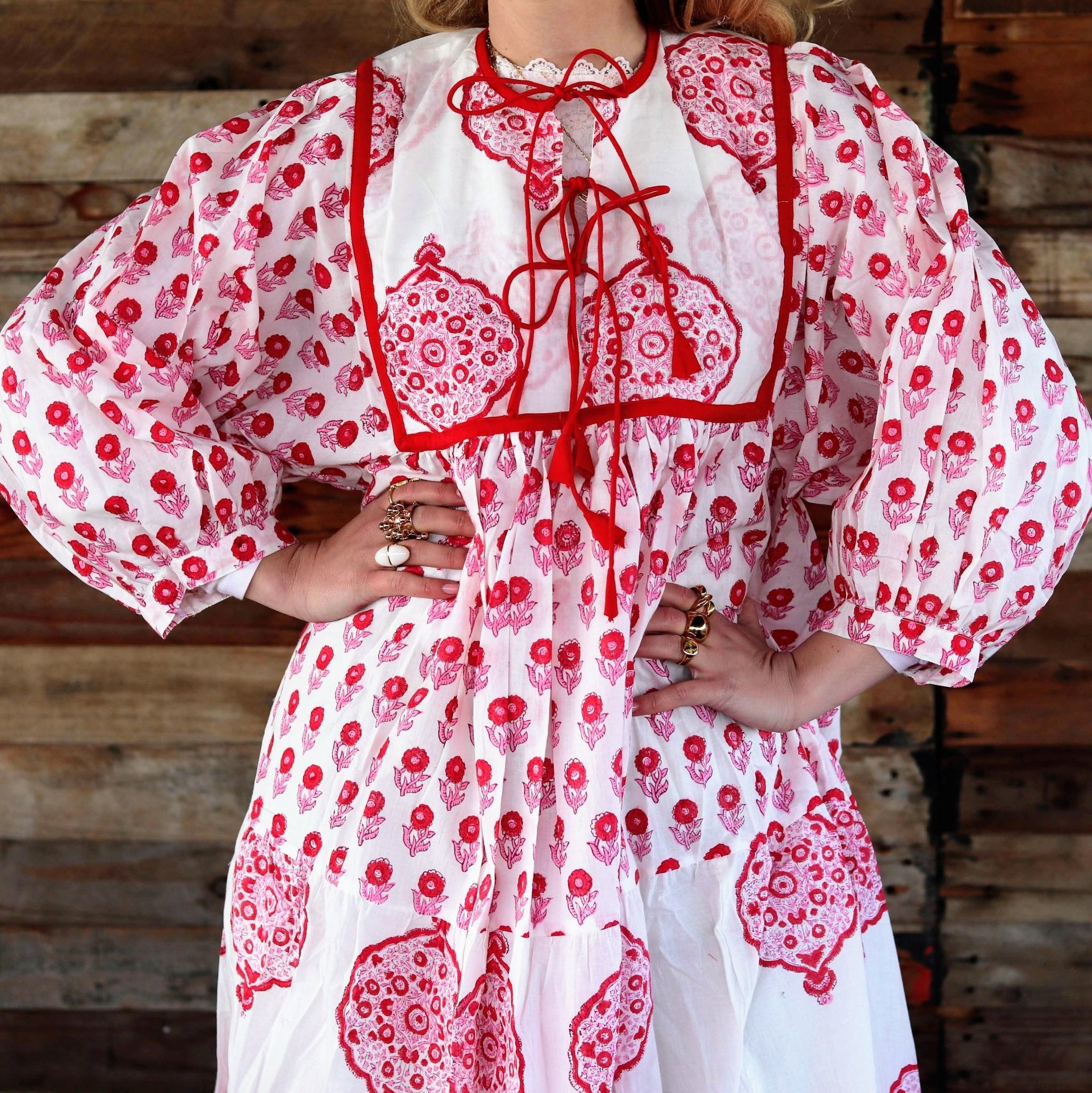 Delilah Dress in Cherry- Handmade Jewellery - i am boho
