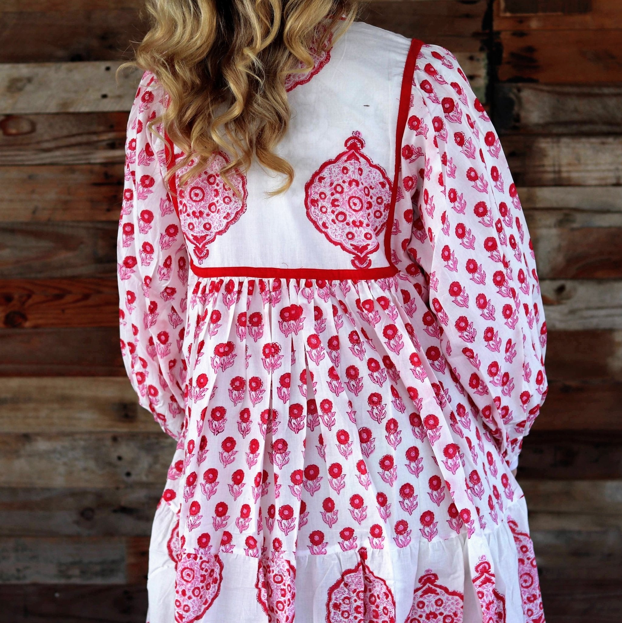 Delilah Dress in Cherry- Handmade Jewellery - i am boho