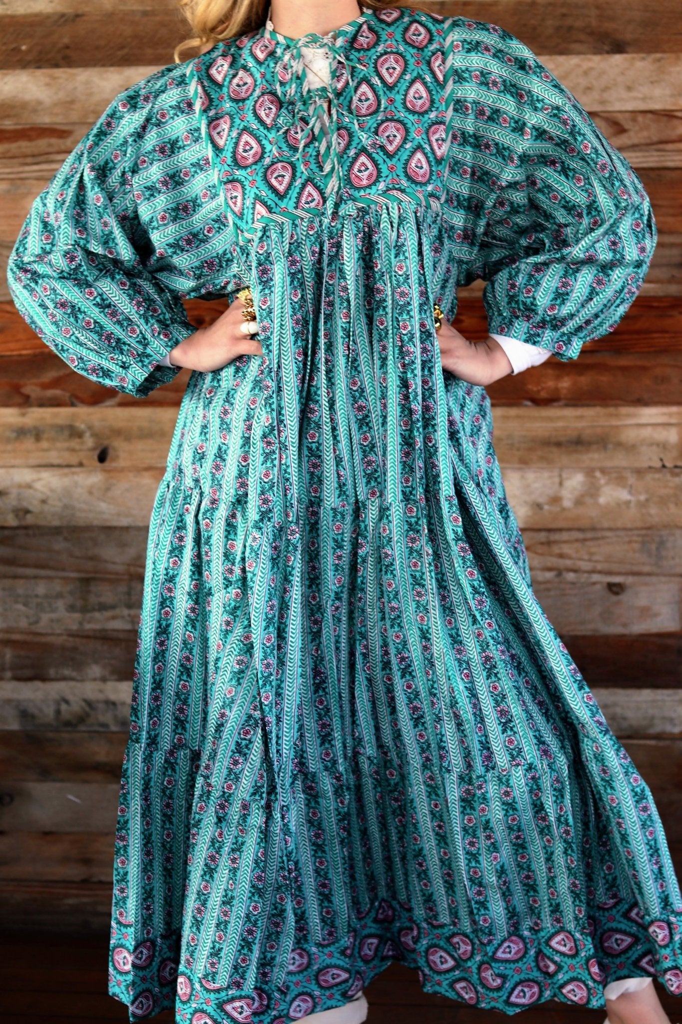 Delilah Dress in Turquoise- Handmade Jewellery - i am boho