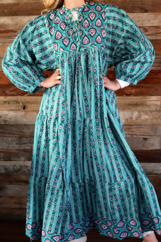 Delilah Dress in Turquoise- Handmade Jewellery - i am boho
