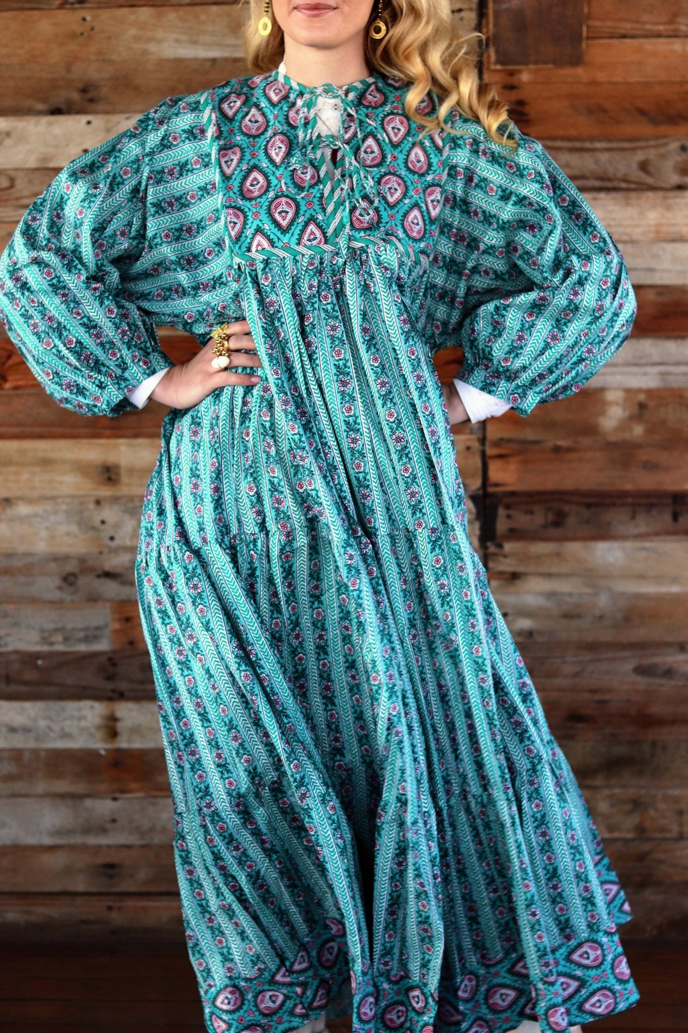 Delilah Dress in Turquoise- Handmade Jewellery - i am boho