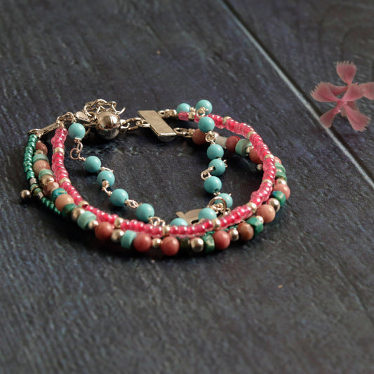 Turquoise & Rhodonite