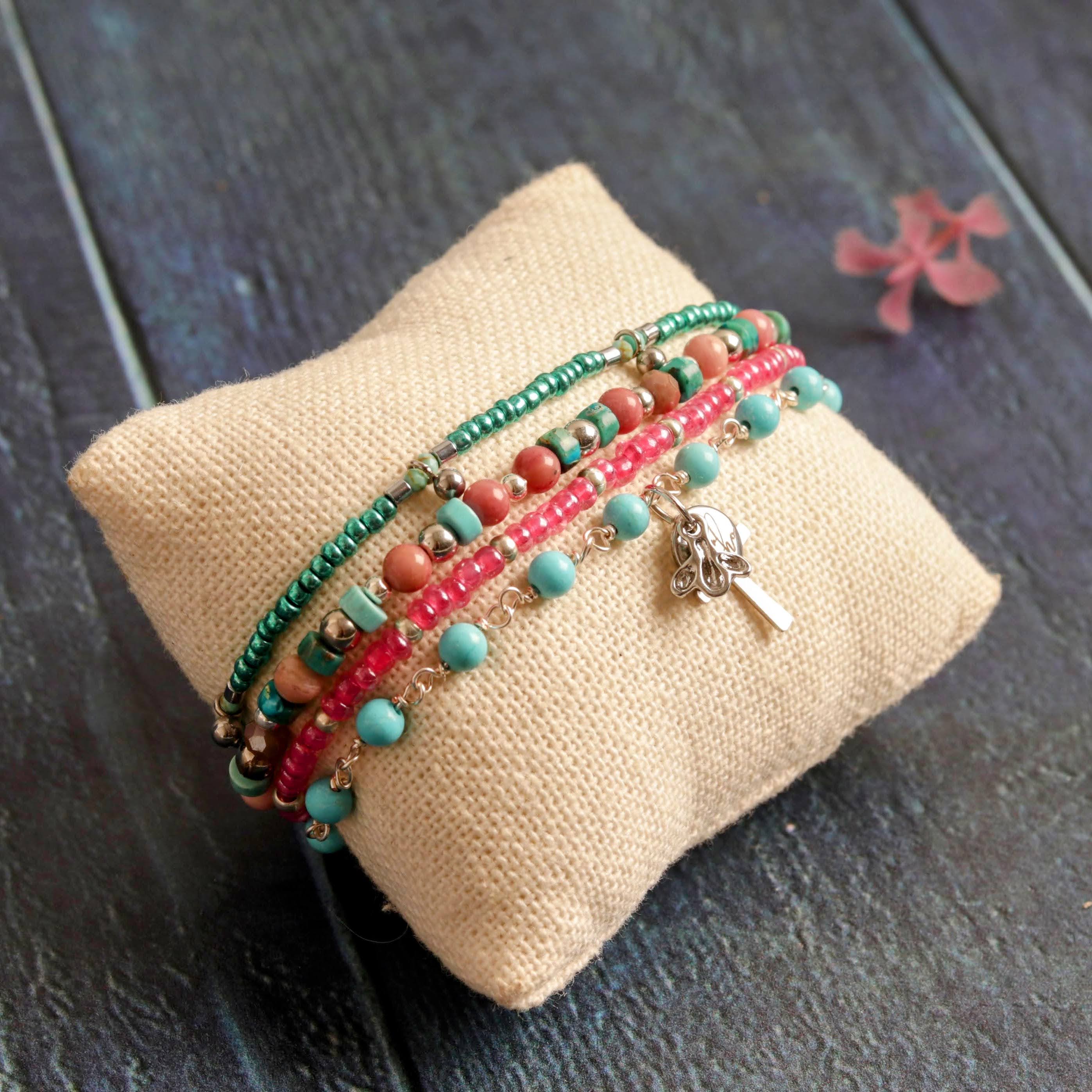 Turquoise & Rhodonite