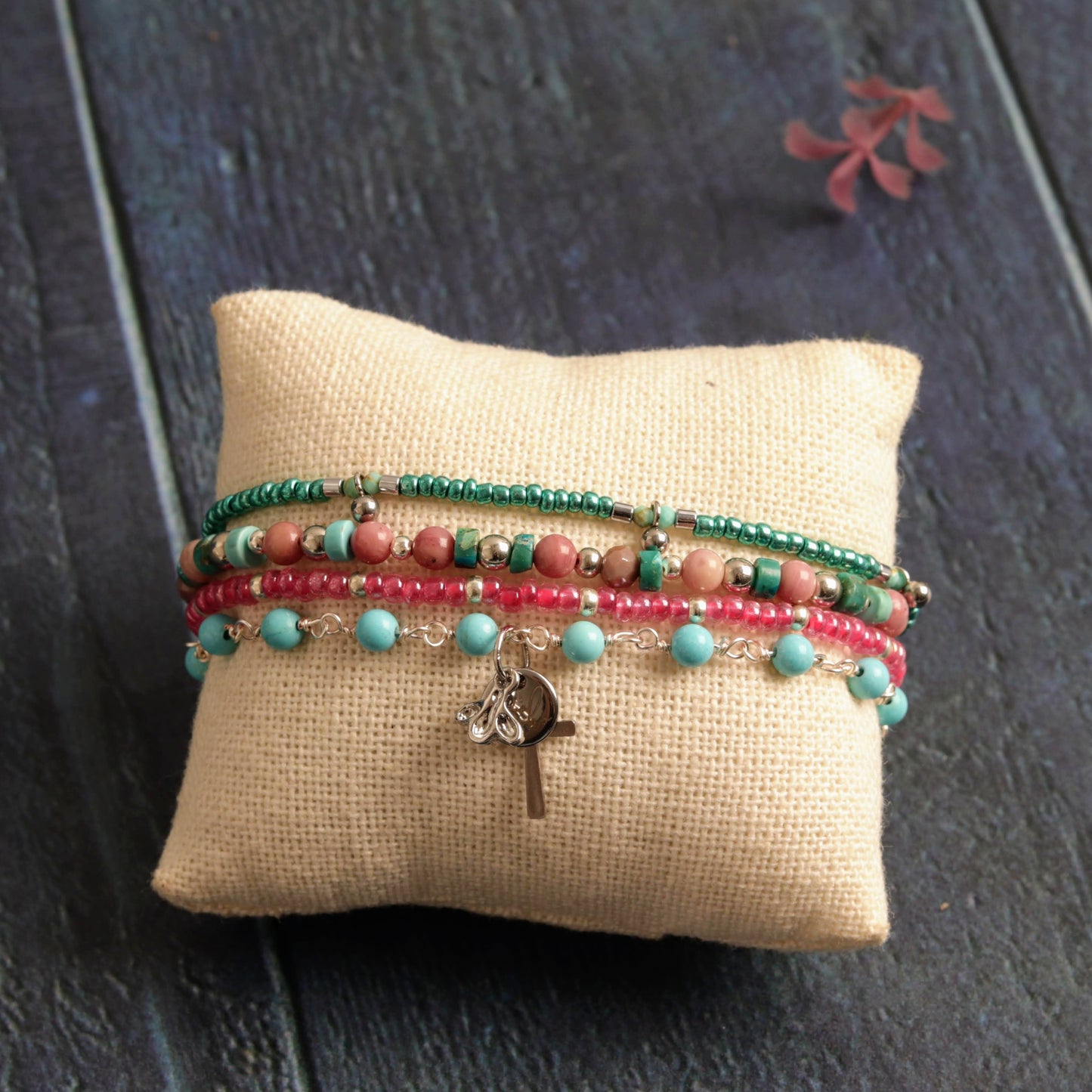 Turquoise & Rhodonite