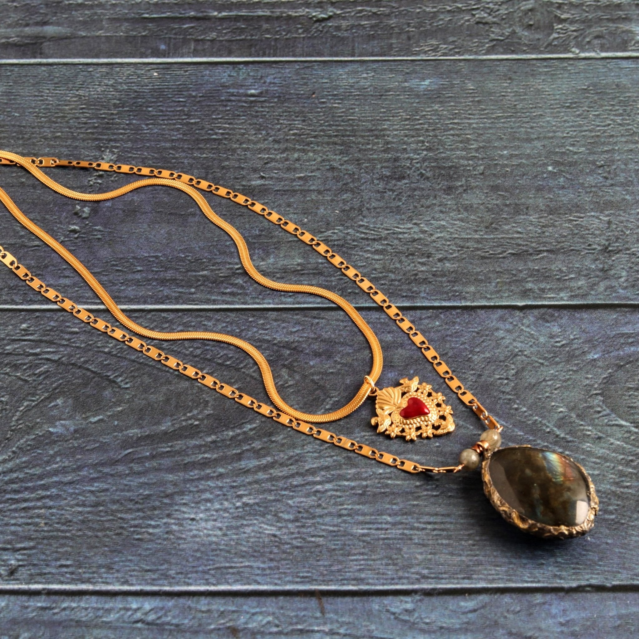 Sacred Heart, Secret Colour- Handmade Jewellery - i am boho