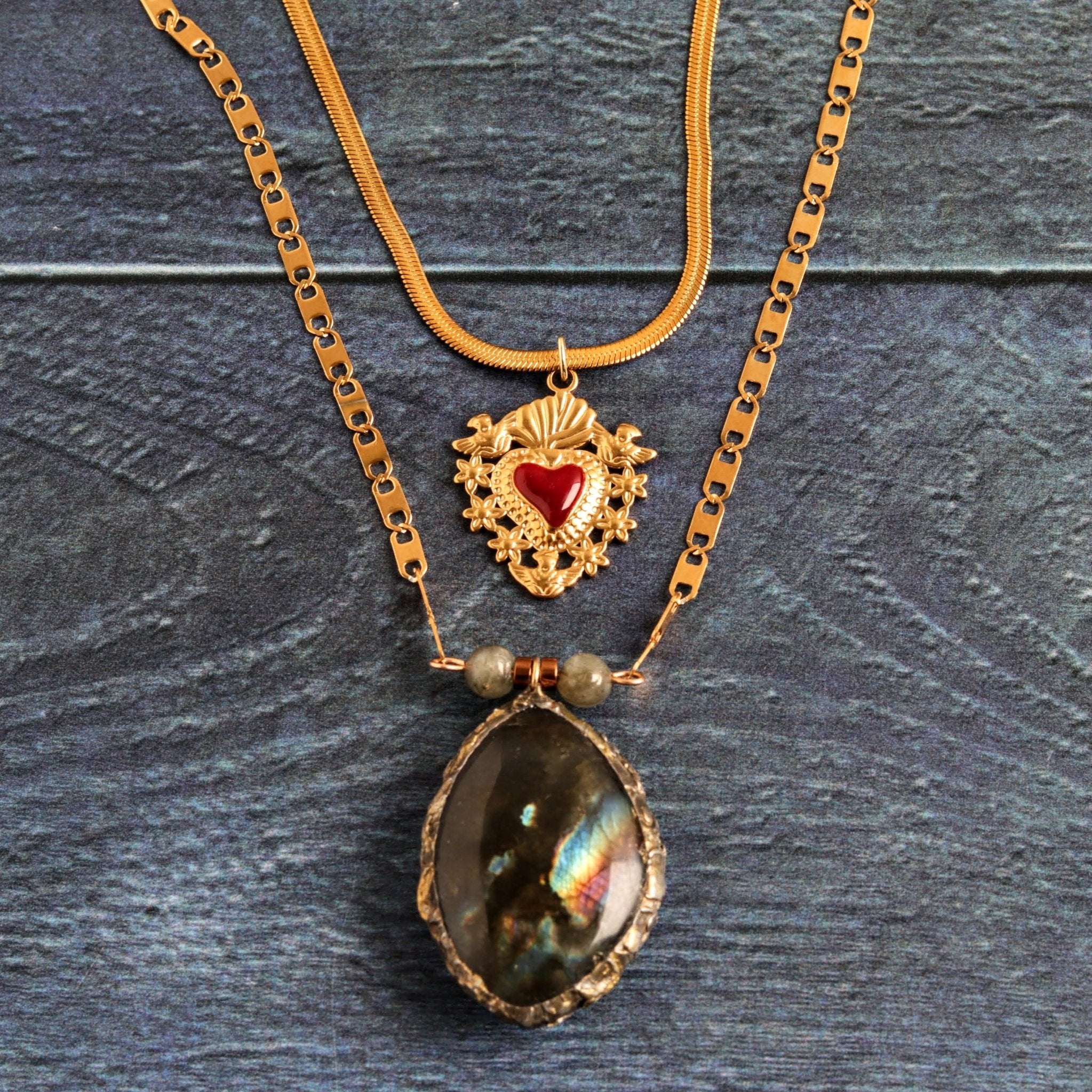 Sacred Heart, Secret Colour- Handmade Jewellery - i am boho