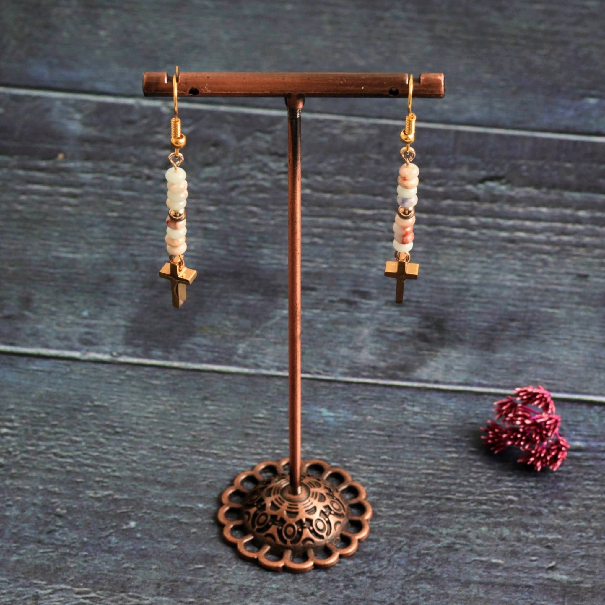 Cross & Plum blossom
