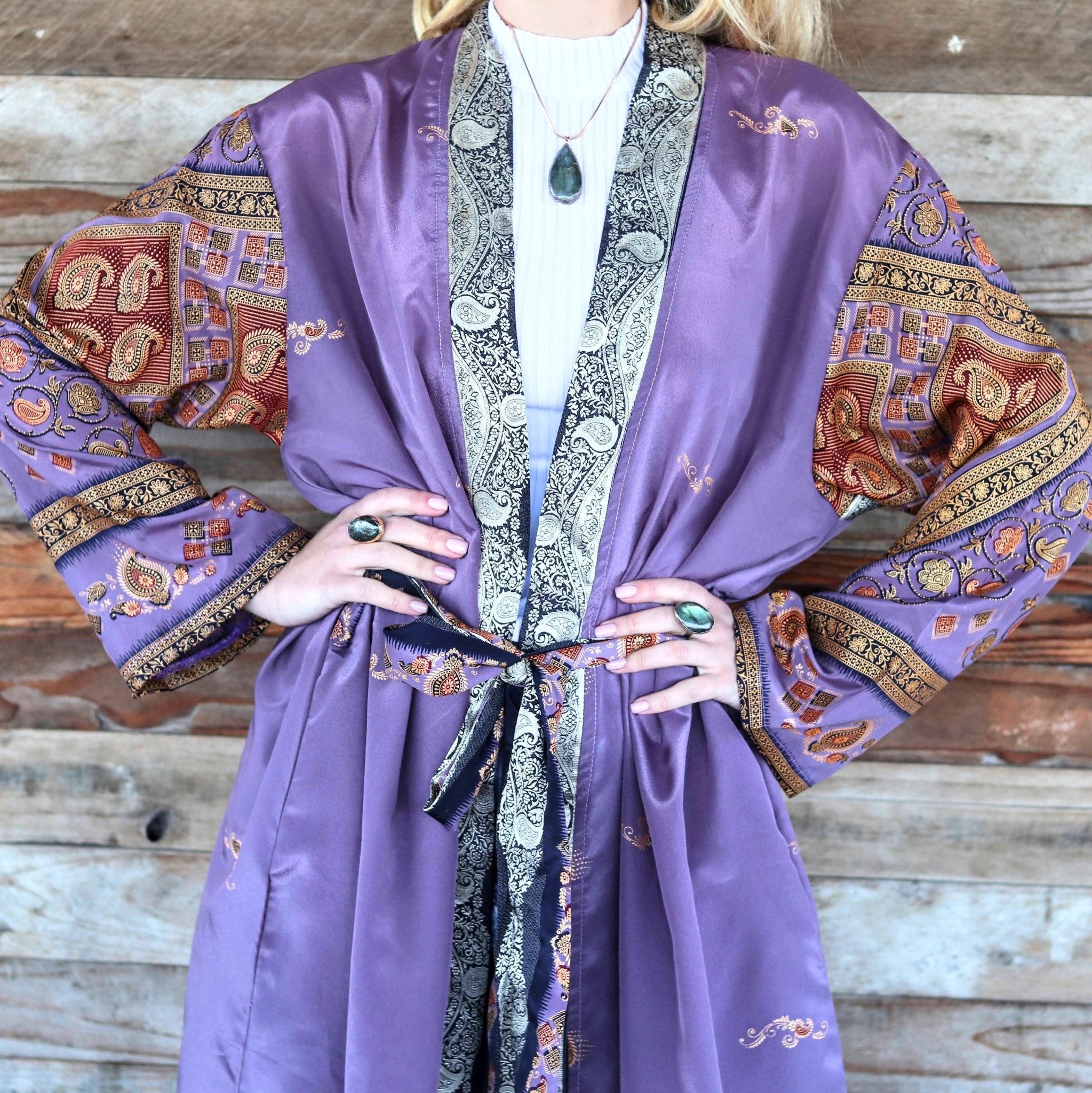 Violet Flash Kimono- Handmade Jewellery - i am boho