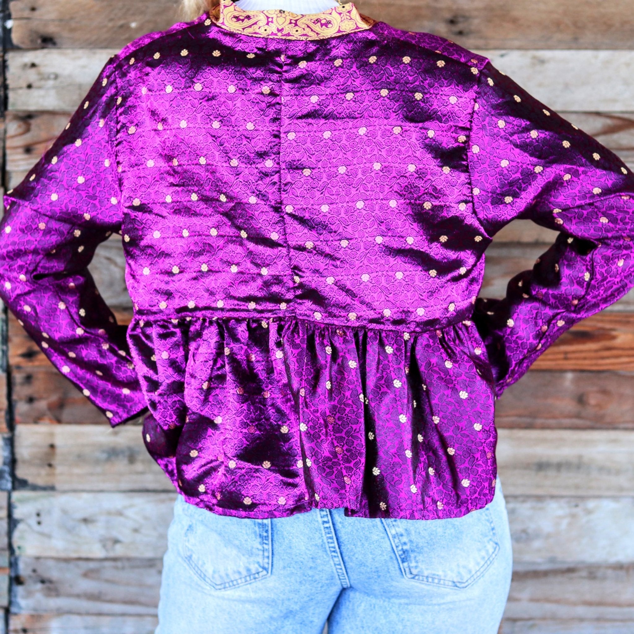 Violet Flash Kimono Jacket