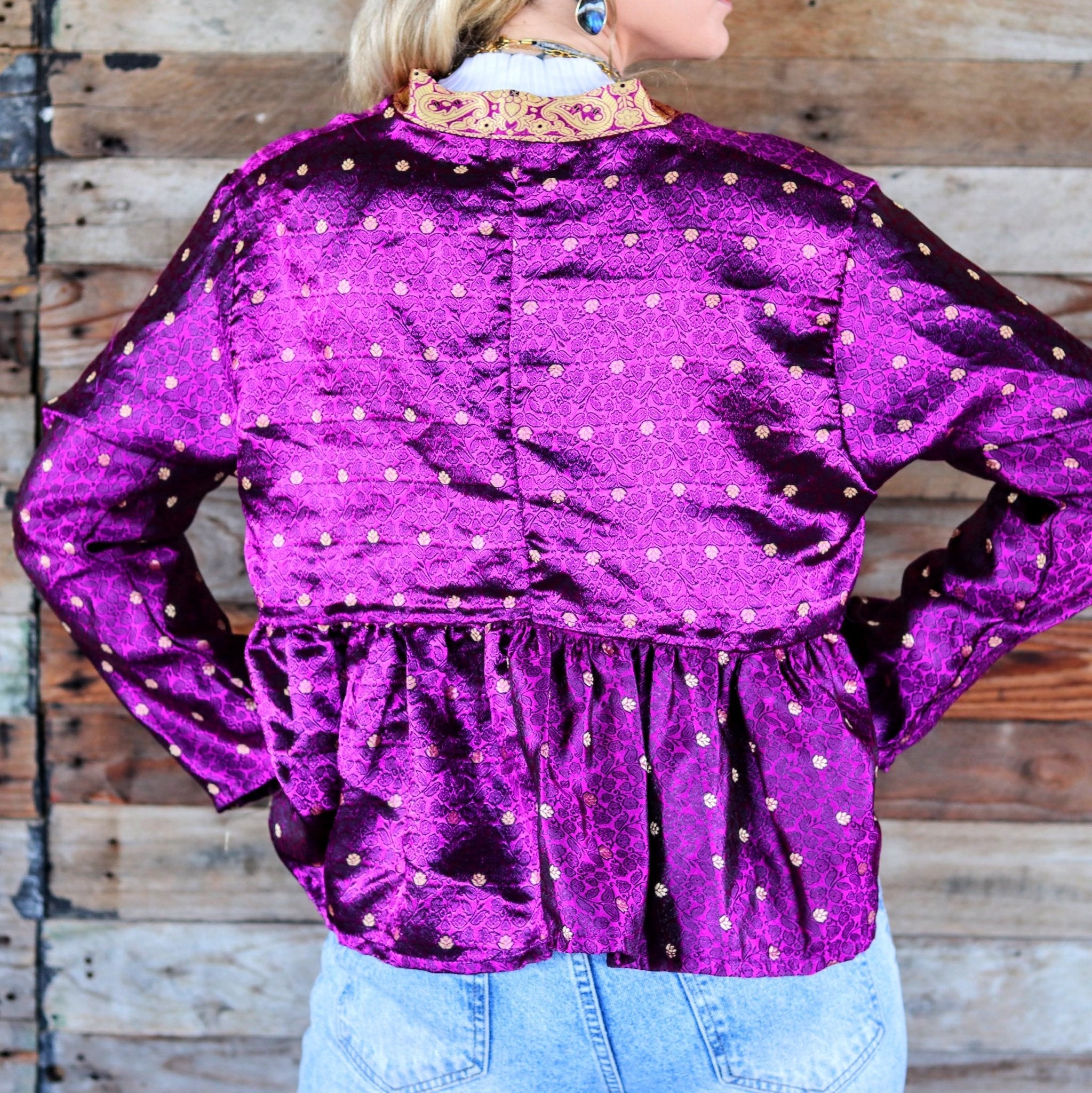 Violet Flash Kimono Jacket