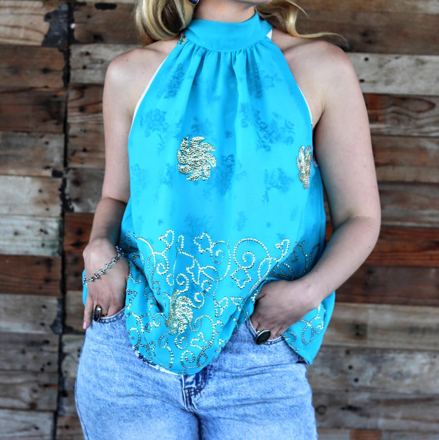 Wild Turquoise Halter- Handmade Jewellery - i am boho