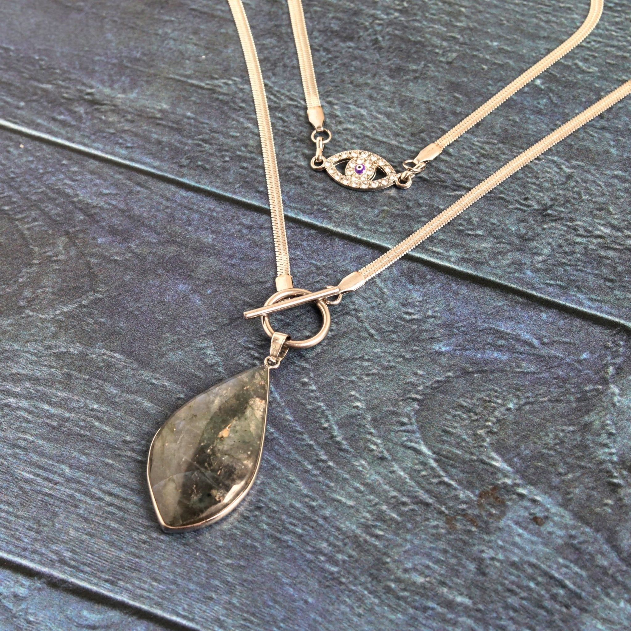 Long Silver Storm- Handmade Jewellery - i am boho